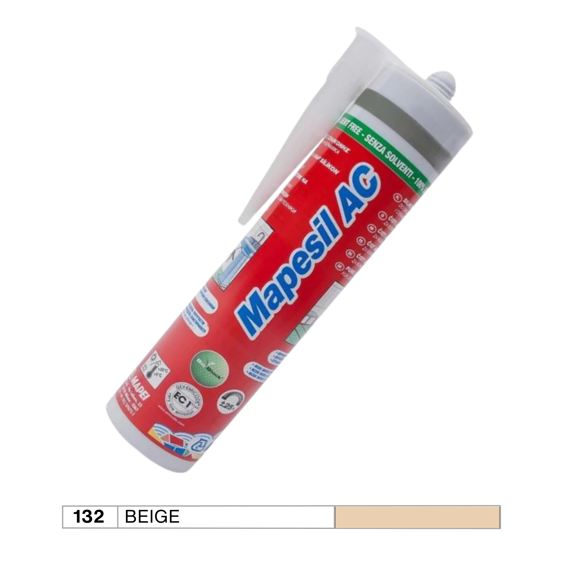 Mapei Beige 132 Silicone 310ml Cartridge