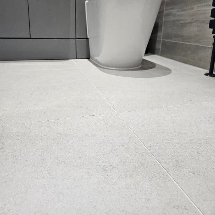Stonehenge White Porcelain Rectified Tile 59.5x59.5cm 1cm