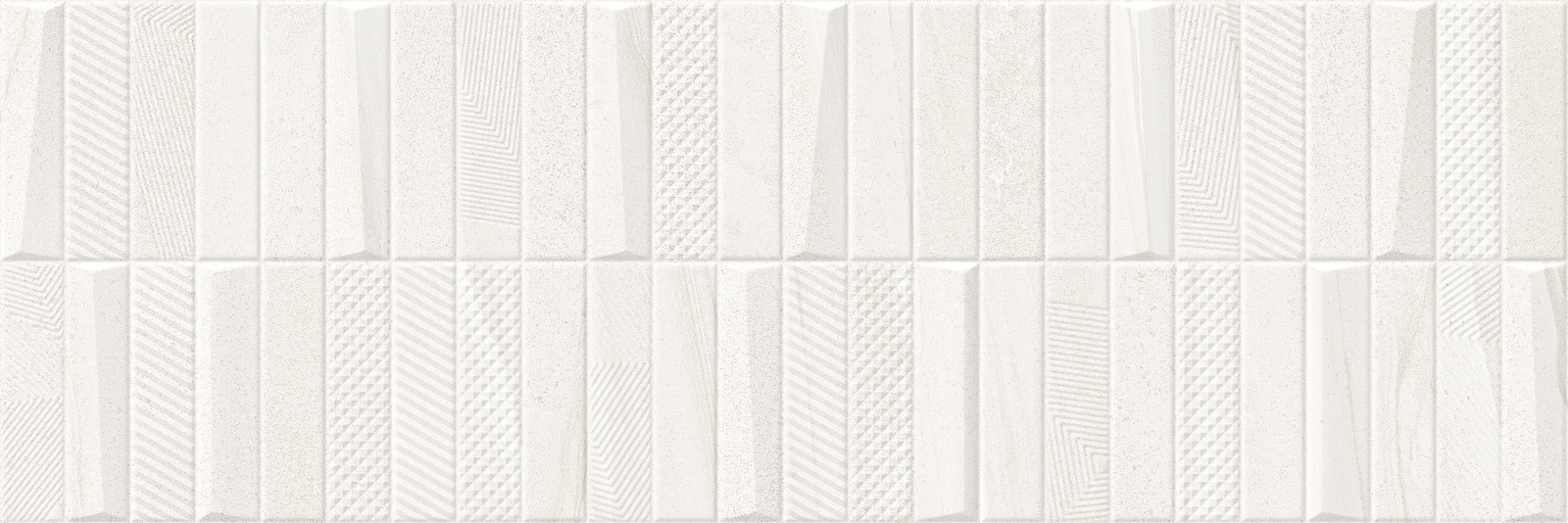 Burtino Decor Cream Pattern Ceramic Matt Wall Tile 30x90cm