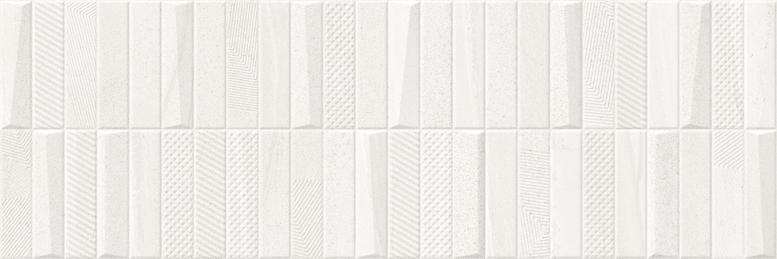 Burtino Decor Cream Pattern Ceramic Matt Wall Tile 30x90cm