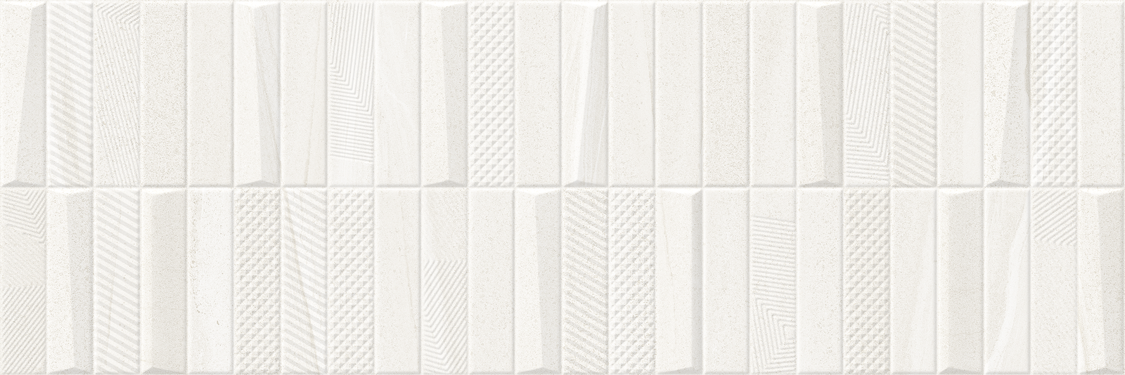 Burtino Decor Cream Pattern Ceramic Matt Wall Tile 30x90cm