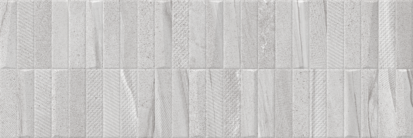 Burtino Decor Grey Pattern Ceramic Matt Wall Tile 30x90cm