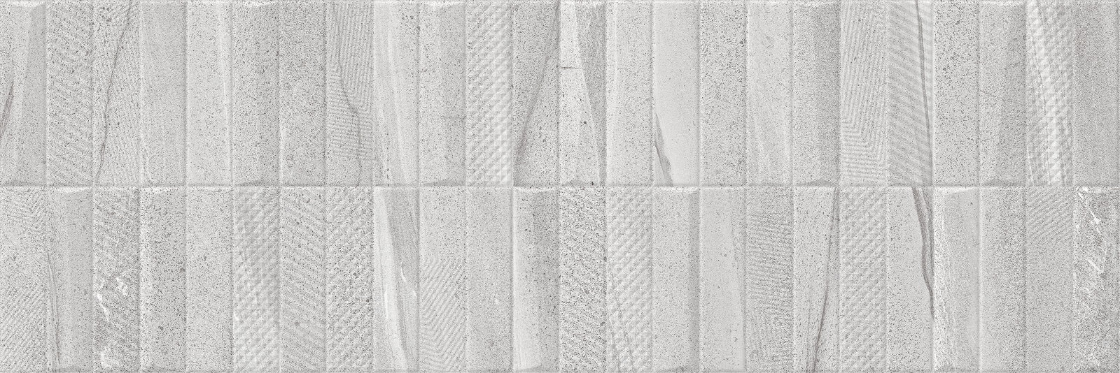 Burtino Decor Grey Pattern Ceramic Matt Wall Tile 30x90cm