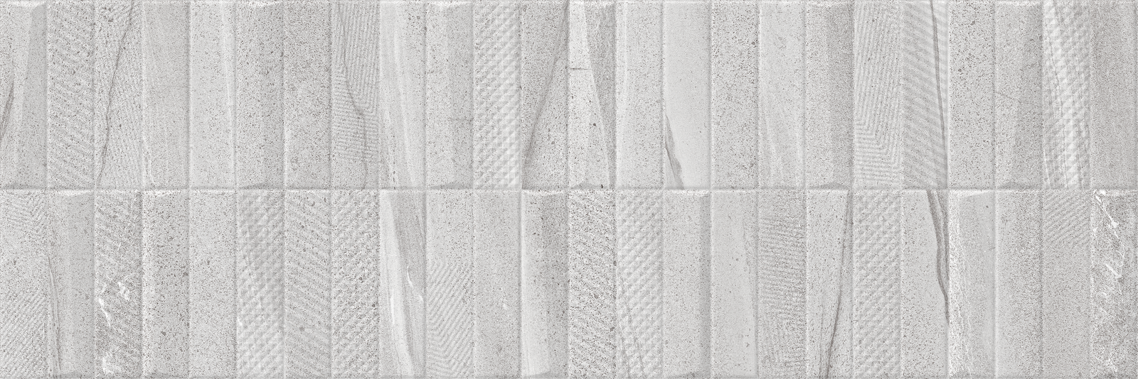 Burtino Decor Grey Pattern Ceramic Matt Wall Tile 30x90cm