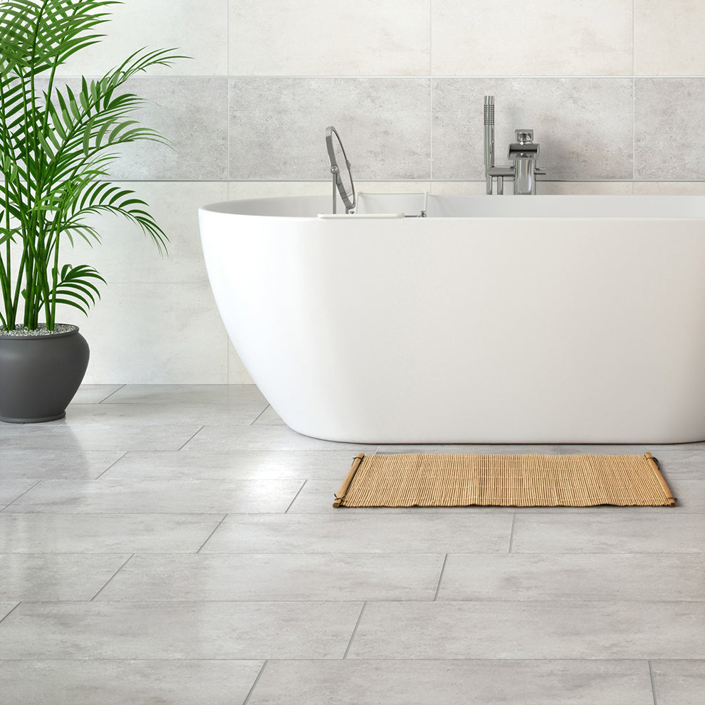 Lux Grey Porcelain Polished Rectified Tile 30x60cm