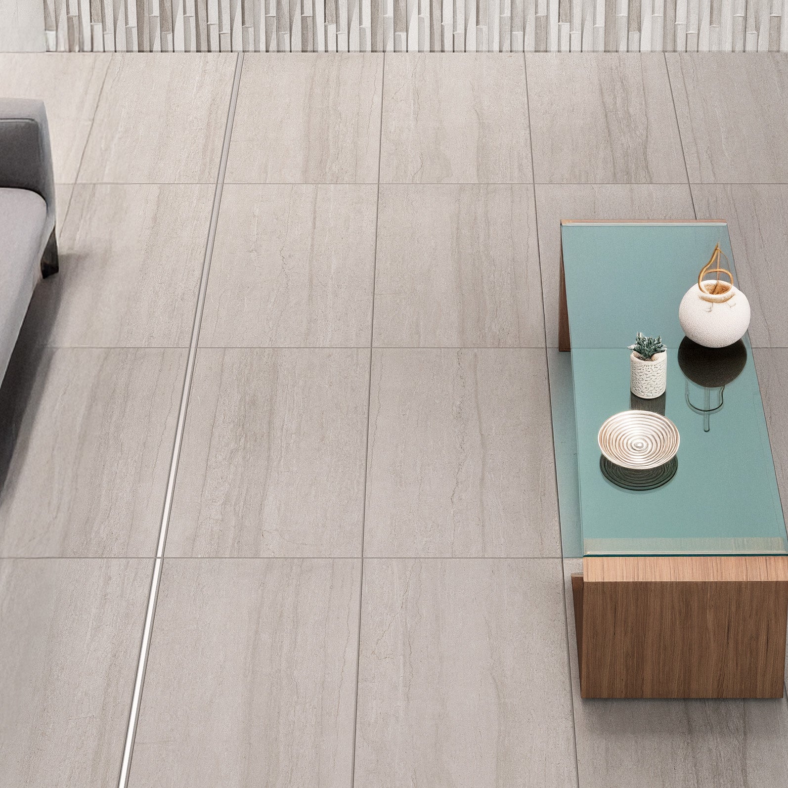 Salamanca Smoke Grey Plain Porcelain Matt Tile 31.6x60.8cm