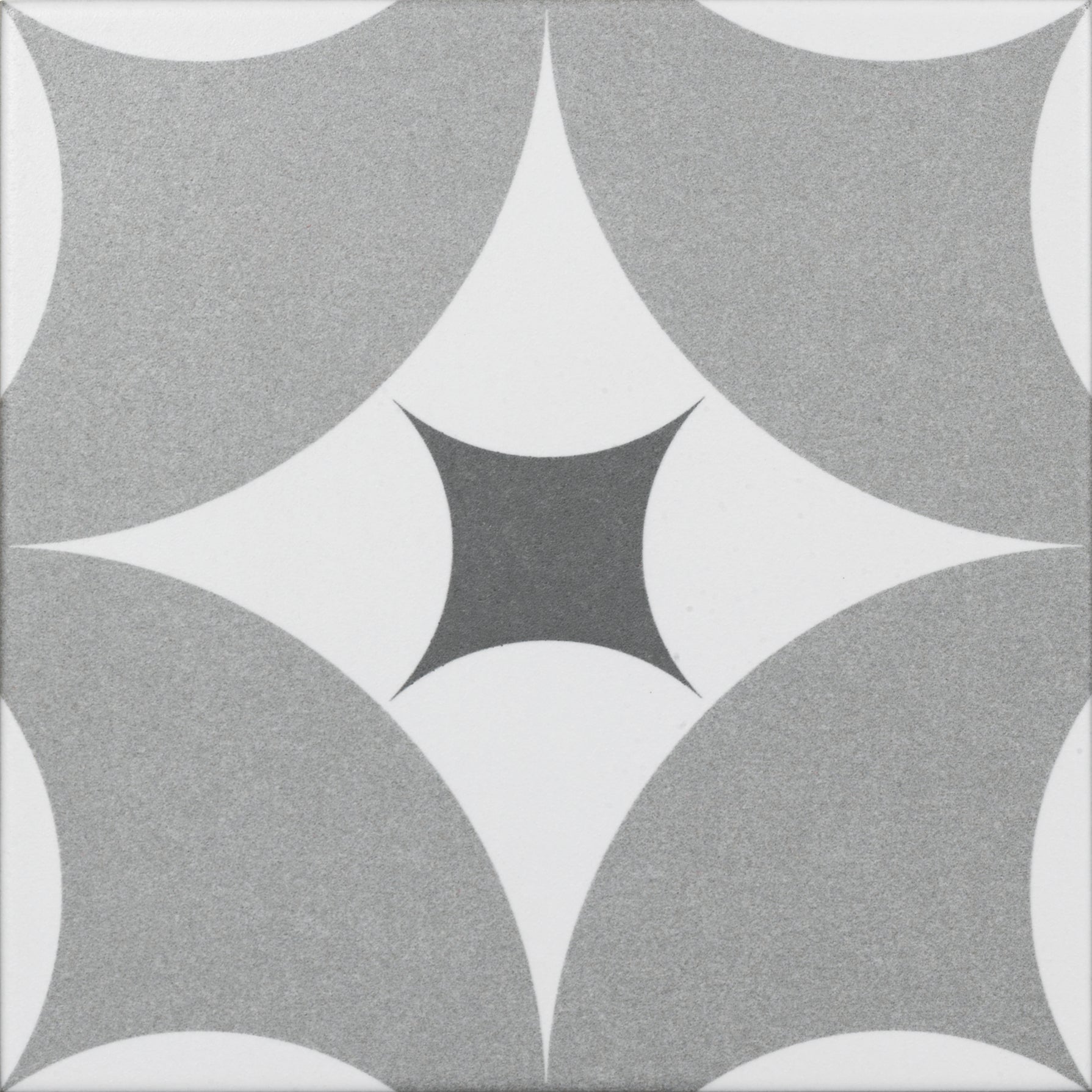 Artemis Grey Pattern Ceramic Matt Tile 20x20cm