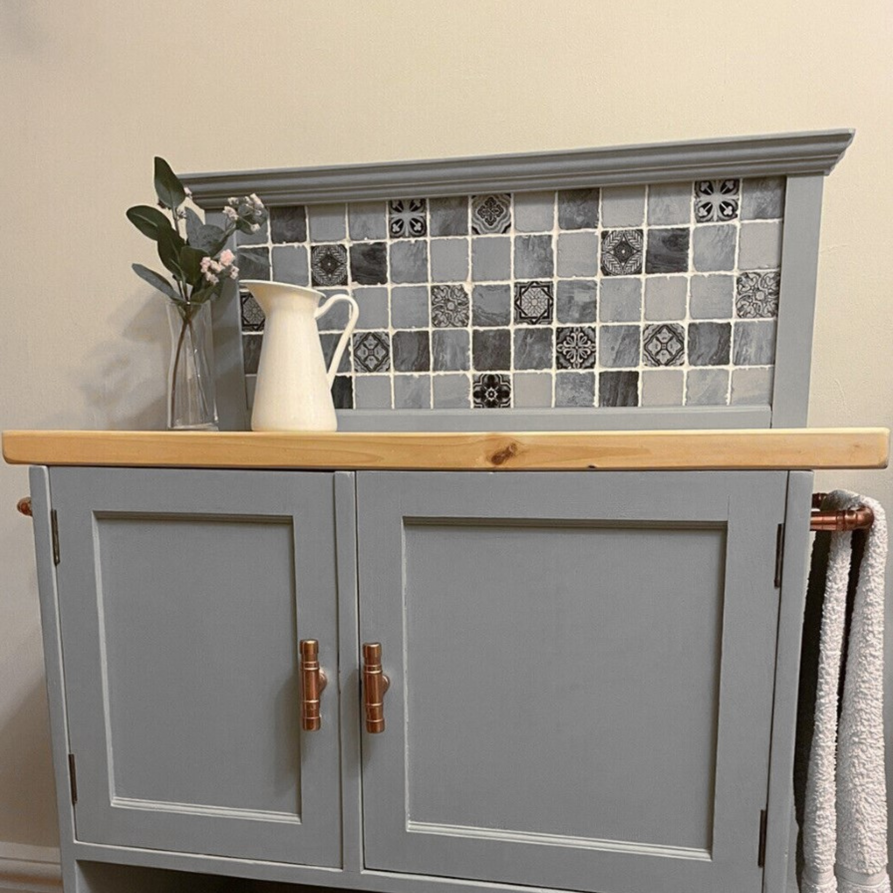 Antico Grey Rustic Edge Matt Glass Pattern Mosaic 30x30cm