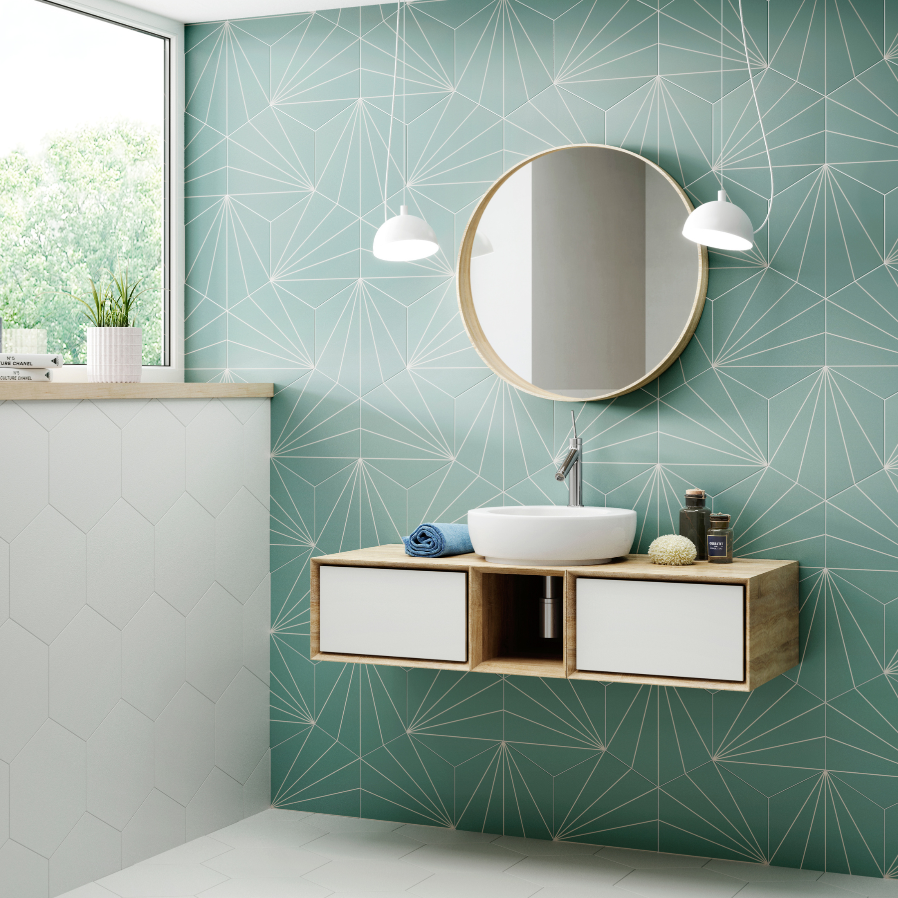 Valentta Aqua Porcelain Matt 28.5x33cm