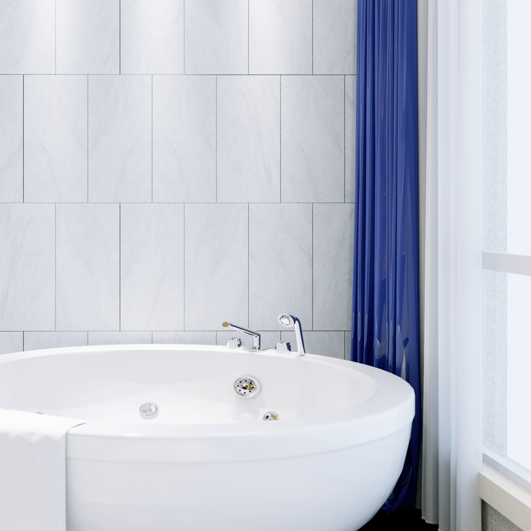 Austin Bright Grey Porcelain Slip Resistant Tile 30x60cm