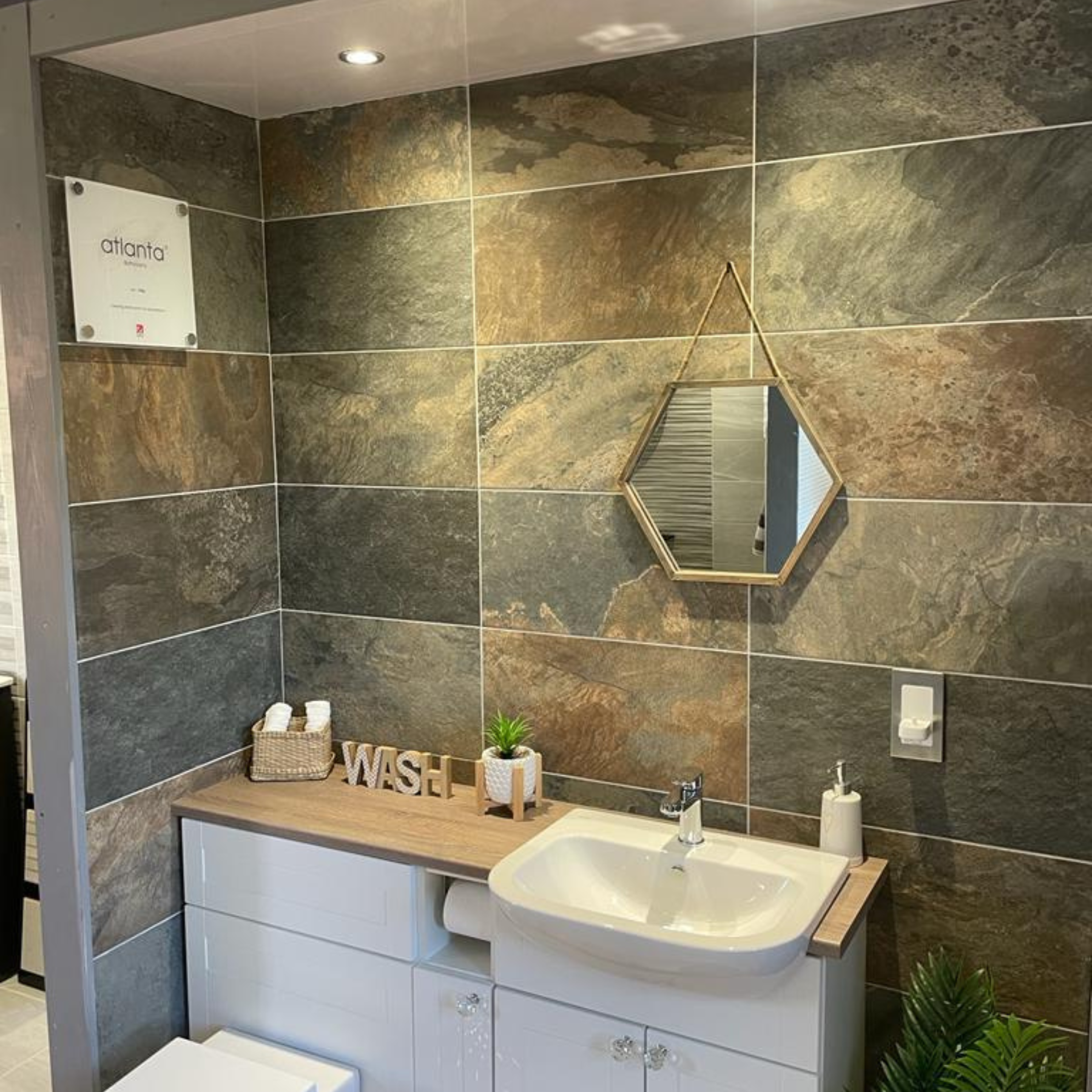 Biella Stone Effect Slip Resistant Porcelain Tile 30x60cm