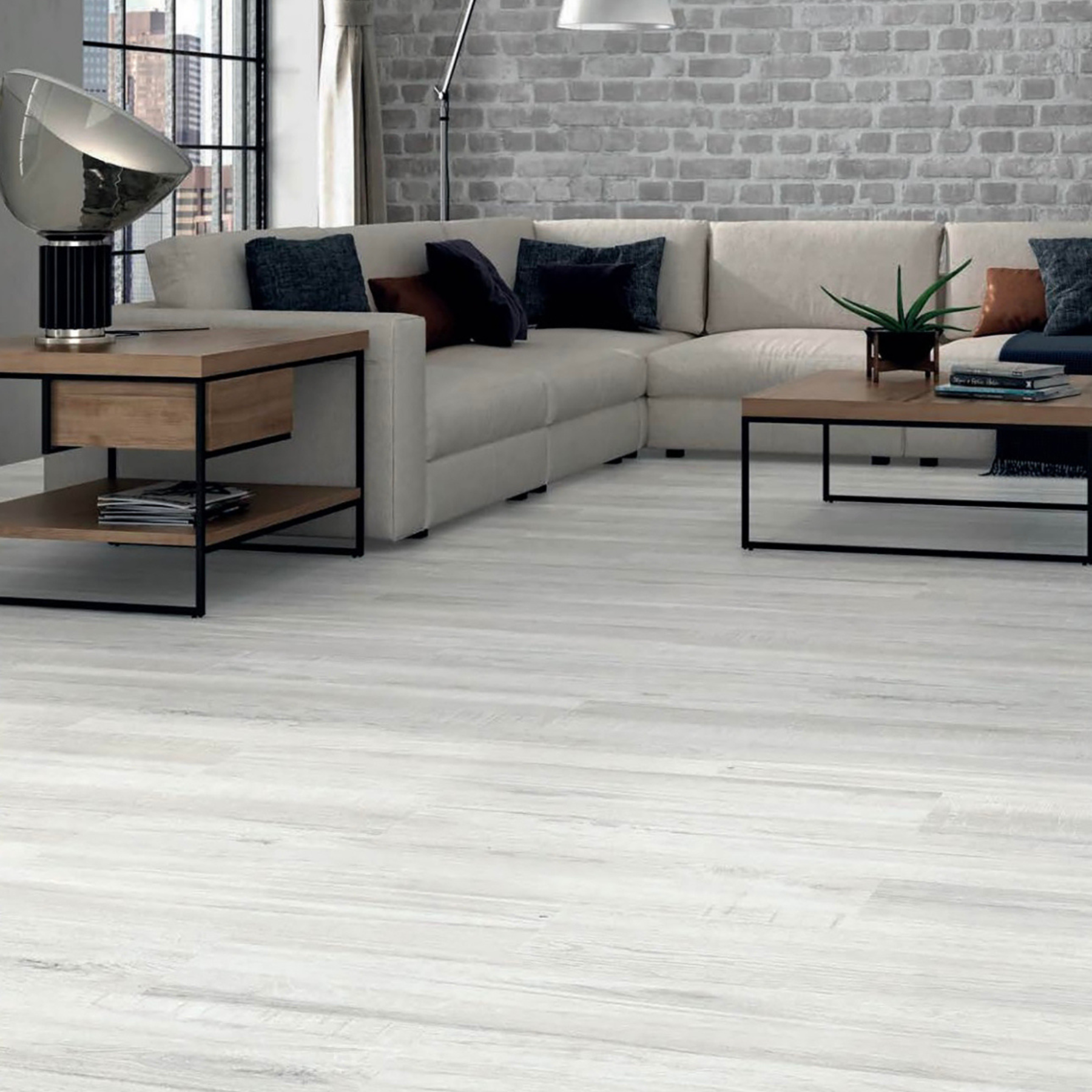 Beaumont Blanco Wood Effect Porcelain Matt Tile 15.3x58.9cm