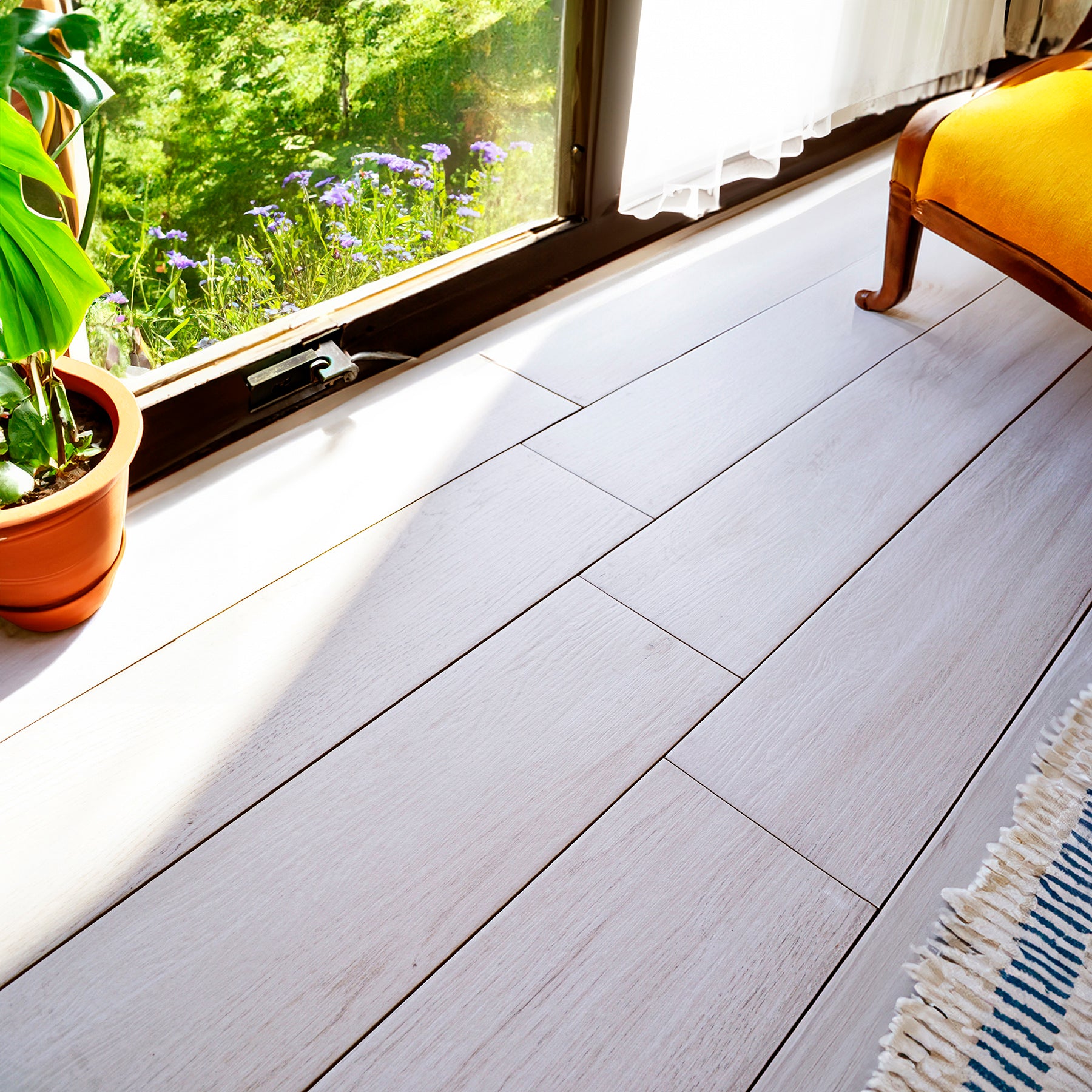 Beaumont Blanco Wood Effect Porcelain Matt Tile 15.3x58.9cm
