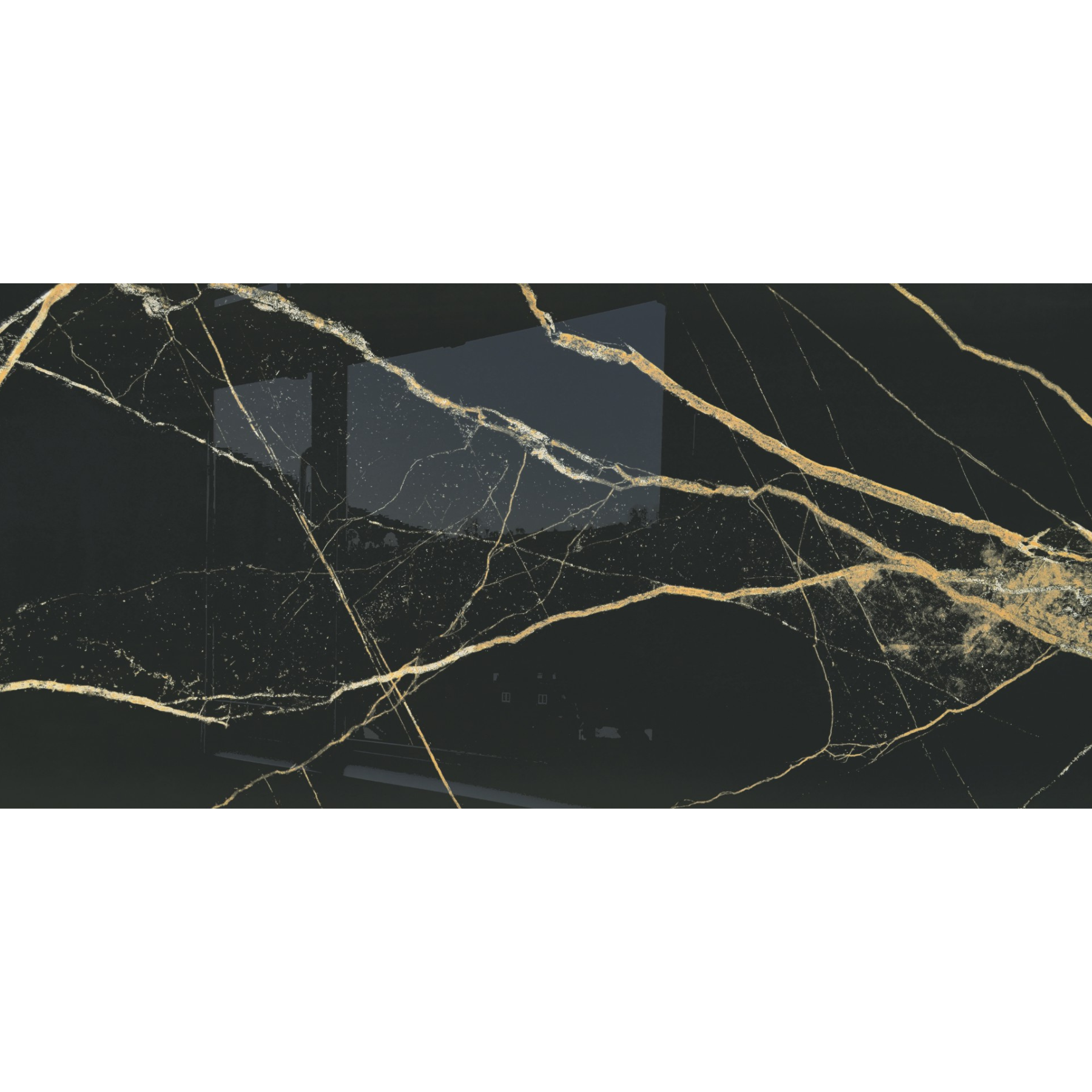 Bali Gold Marble Effect Polished Porcelain Tile 60x120cm