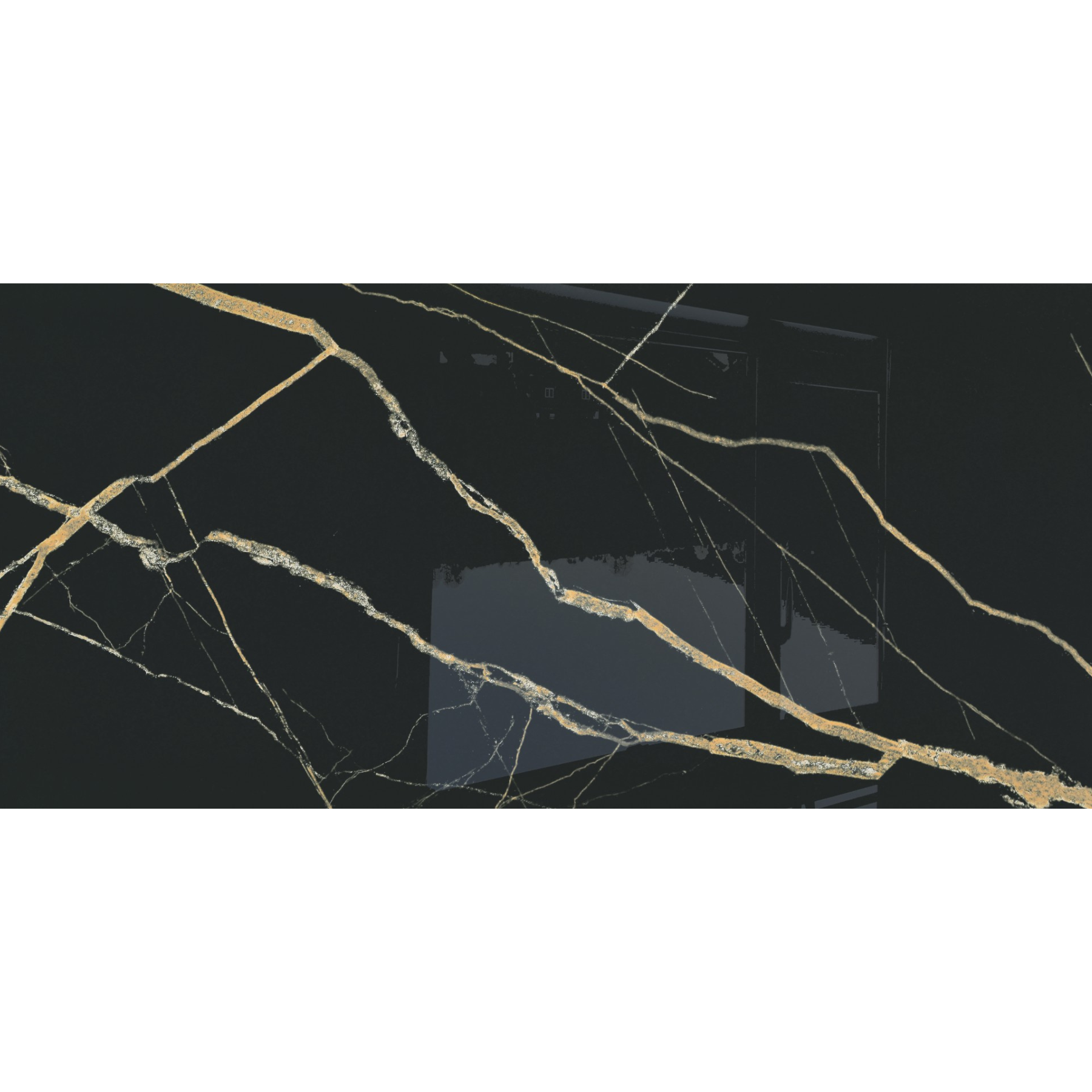 Bali Gold Marble Effect Polished Porcelain Tile 60x120cm