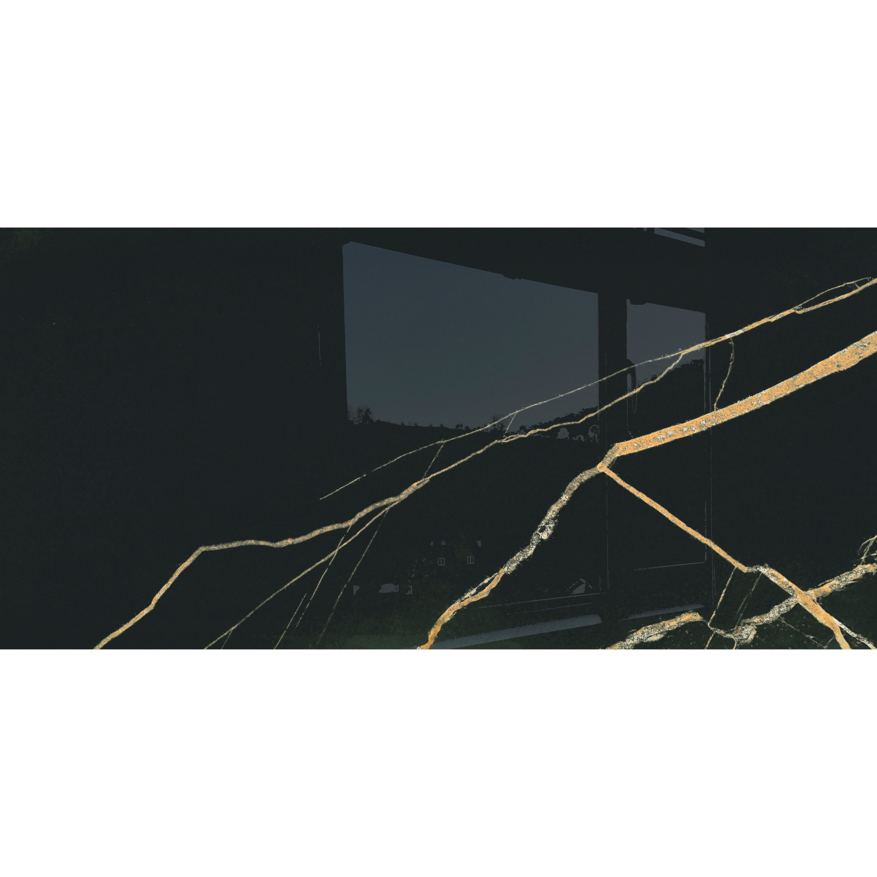 Bali Gold Marble Effect Polished Porcelain Tile 60x120cm