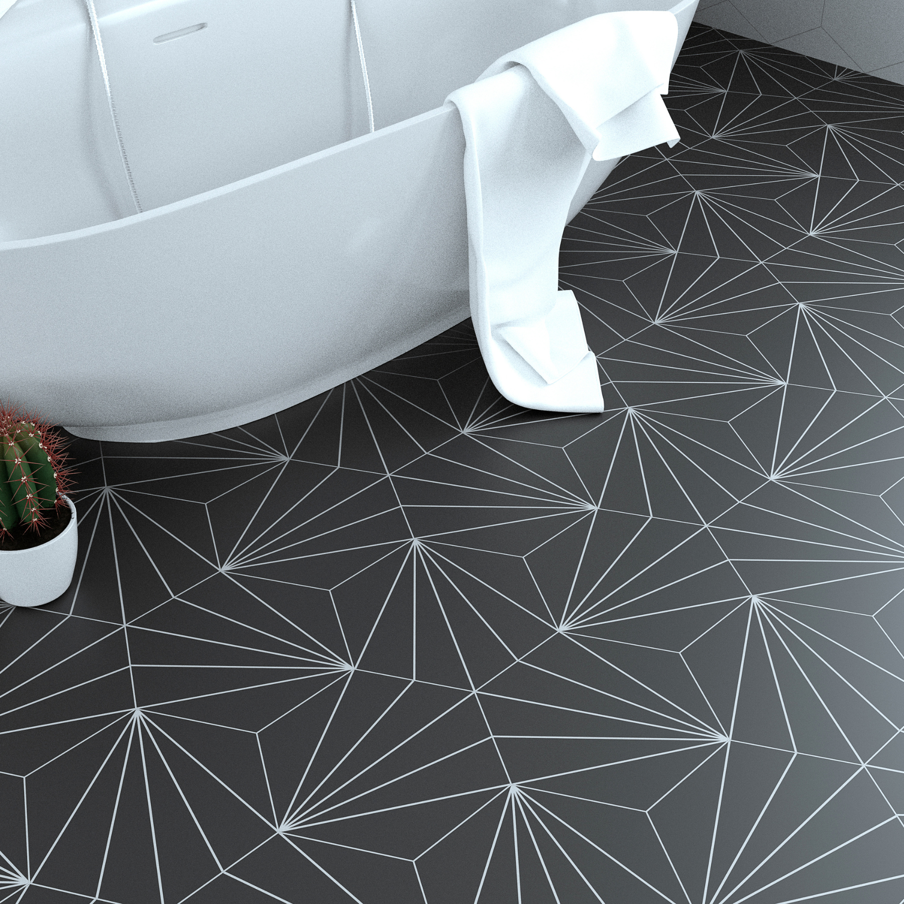 Valentta Black Porcelain Matt 28.5x33cm