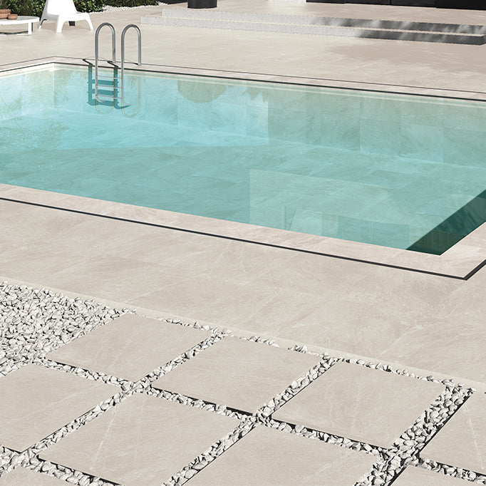 Saca Peak Bone Porcelain Patio Paver Tile 59.2x59.2cm 2cm