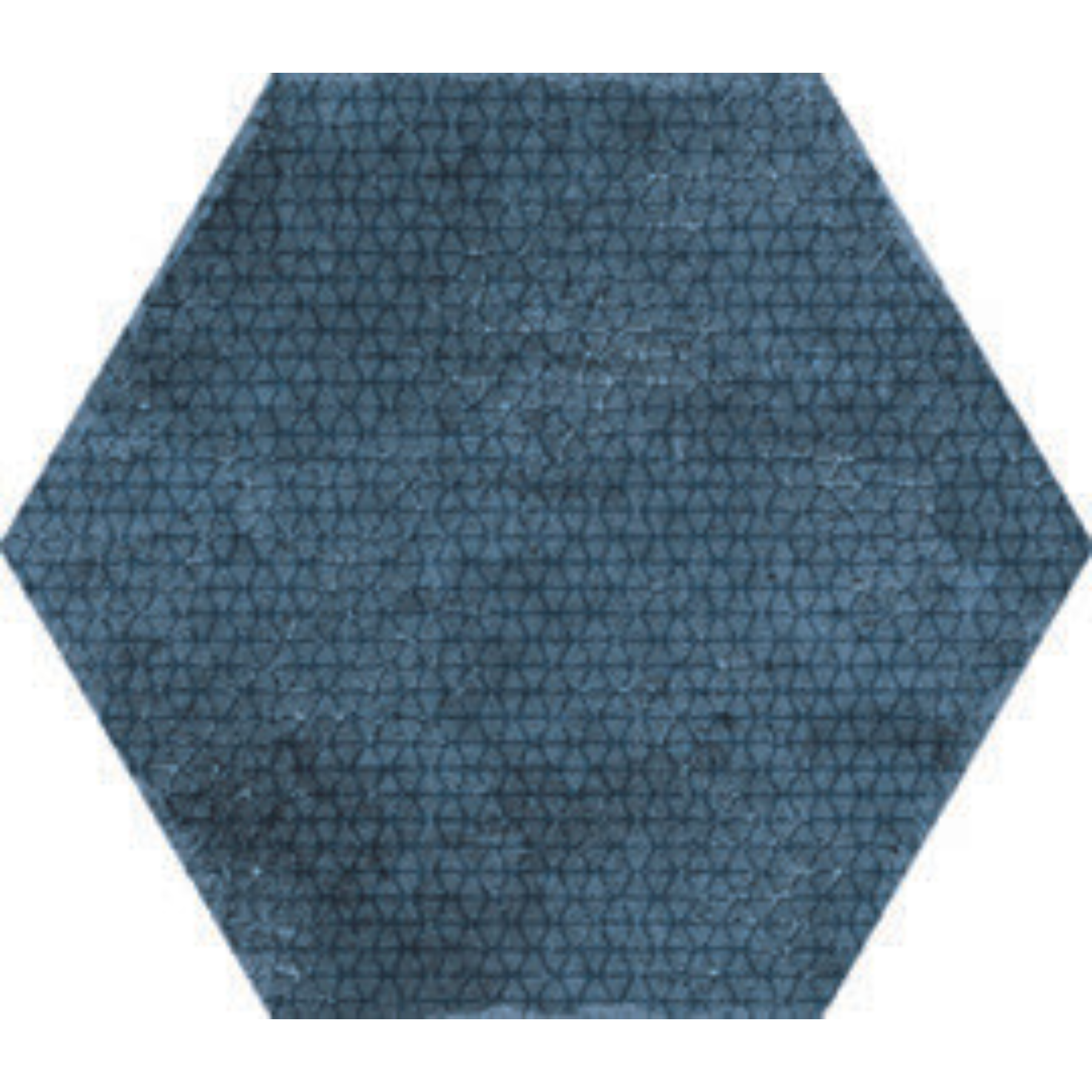 Bojano Azul Blue Hexagonal Porcelain Matt Tile 23x27cm