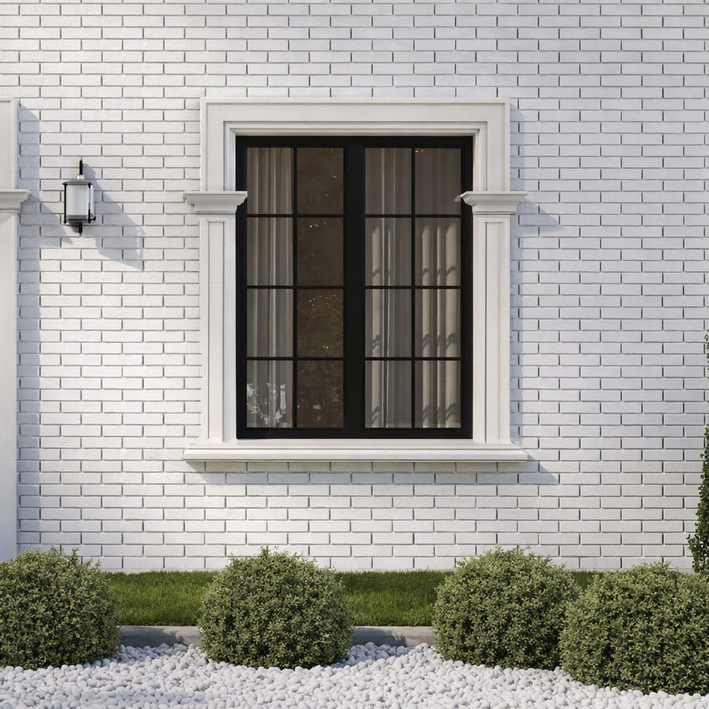 Boxgrove White Textured Porcelain Tile Brick Slips 6x25cm