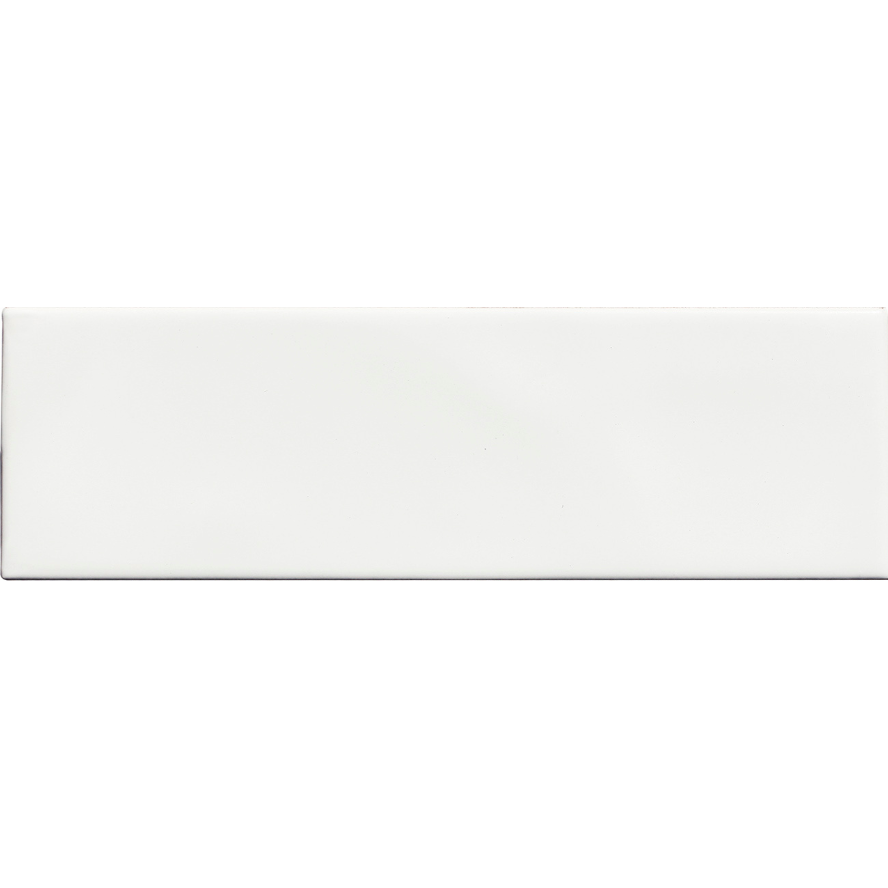 Brio White Ceramic Gloss Brick Wall Tile 10x30cm