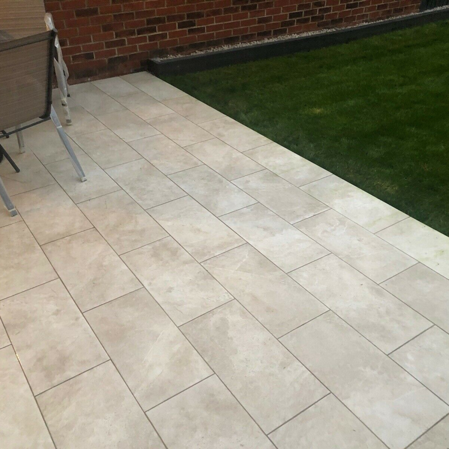 Bon Ivory Stone Effect Slip Resistant Porcelain Tile 60x60cm