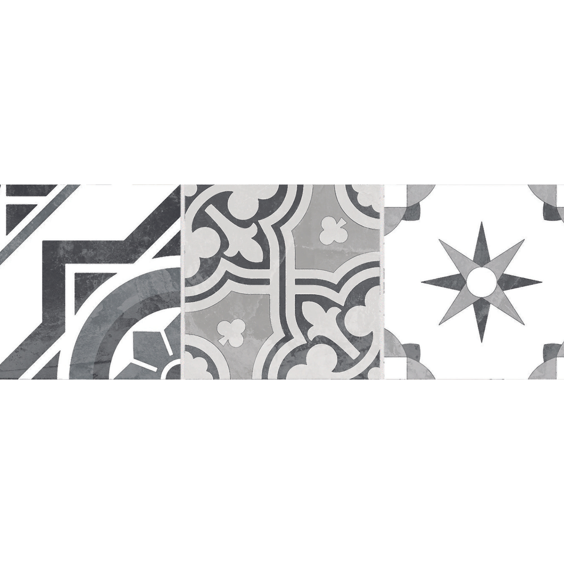 Bellagio Cold Decor Pattern Ceramic Gloss Wall Tile 10x30cm