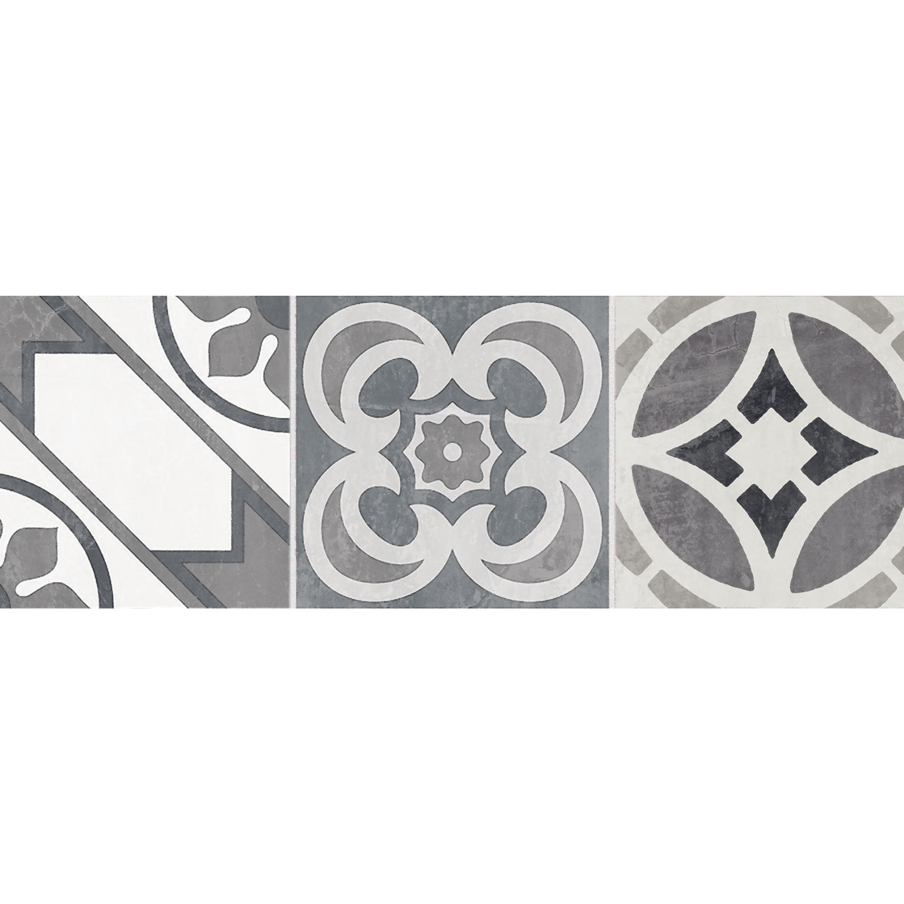 Bellagio Cold Decor Pattern Ceramic Gloss Wall Tile 10x30cm