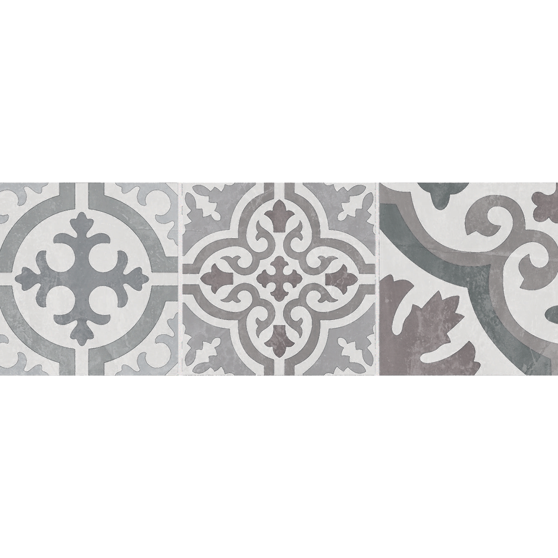 Bellagio Cold Decor Pattern Ceramic Gloss Wall Tile 10x30cm