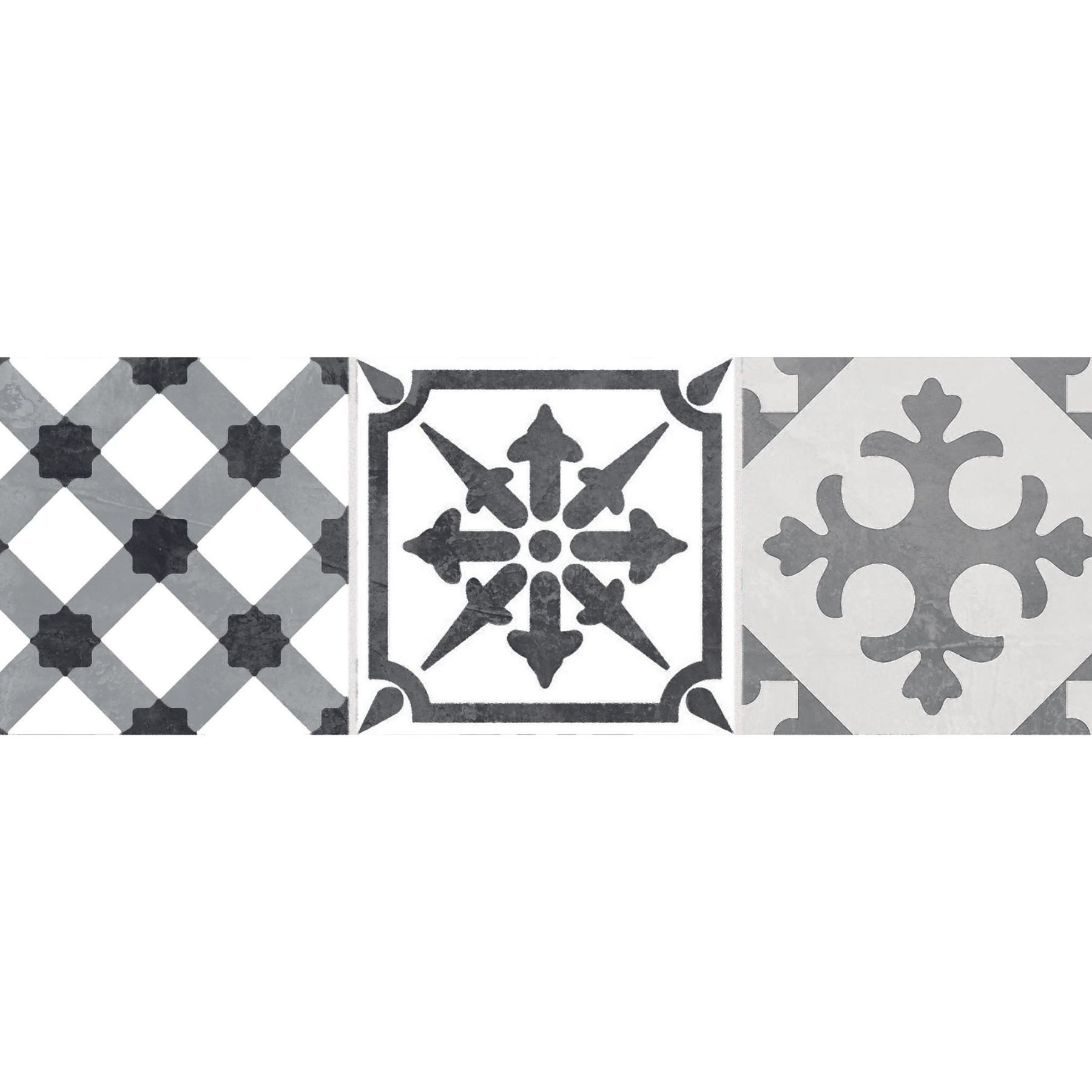 Bellagio Cold Decor Pattern Ceramic Gloss Wall Tile 10x30cm