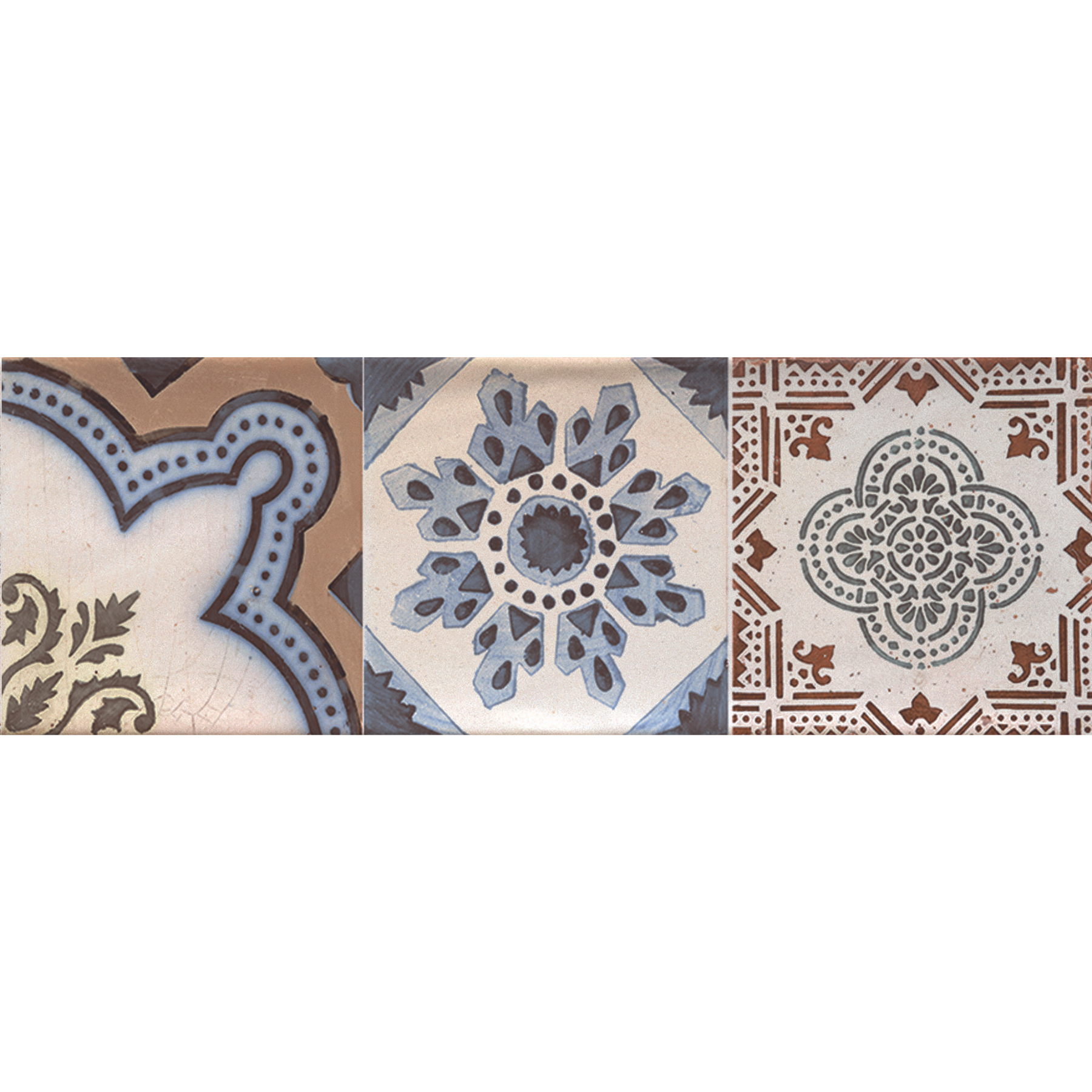 Bellagio Warm Decor Pattern Ceramic Gloss Wall Tile 10x30cm