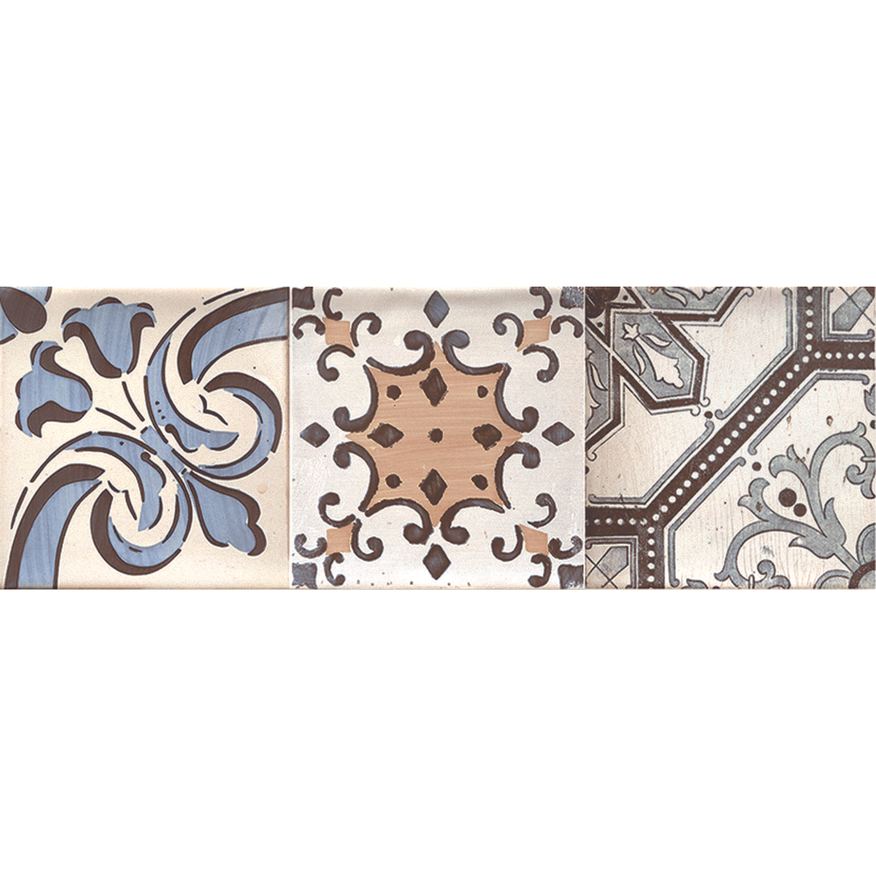 Bellagio Warm Decor Pattern Ceramic Gloss Wall Tile 10x30cm