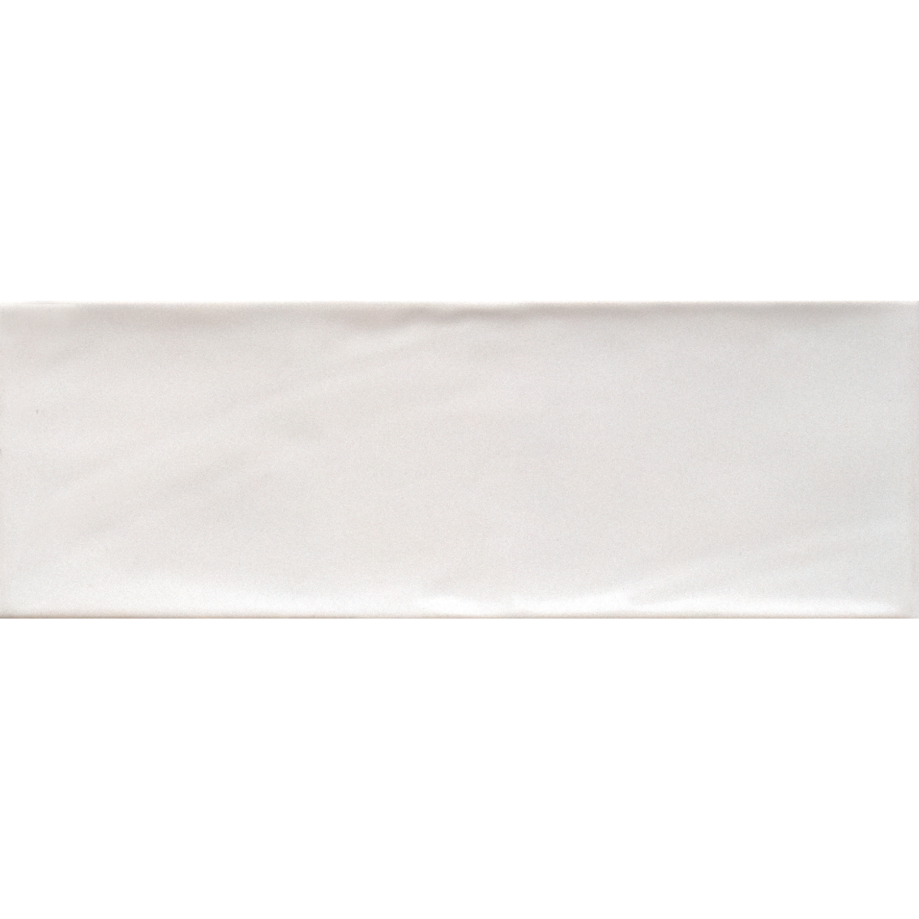 Bellagio White Ceramic Gloss Brick Wall Tiles 10x30cm