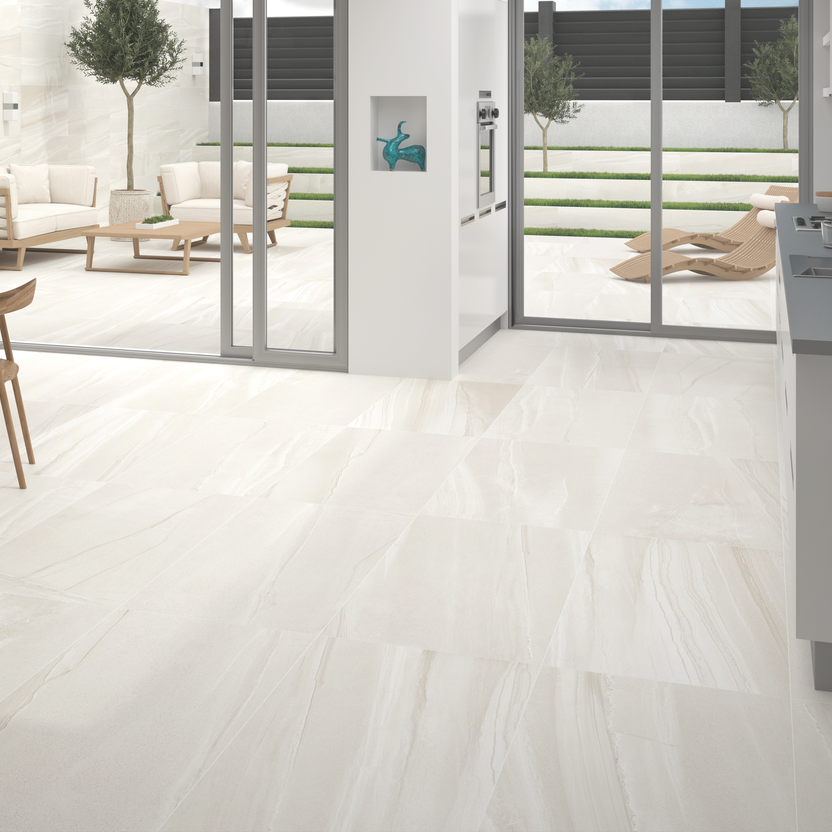 Burtino Cream Porcelain Matt Rectified Tile 60x60cm
