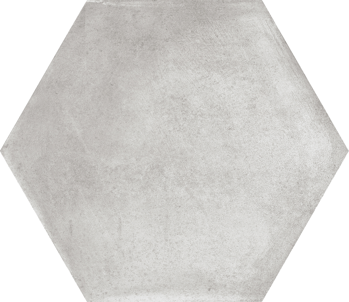 Cremona Grey Hexagonal Porcelain Matt Tile 23x27cm
