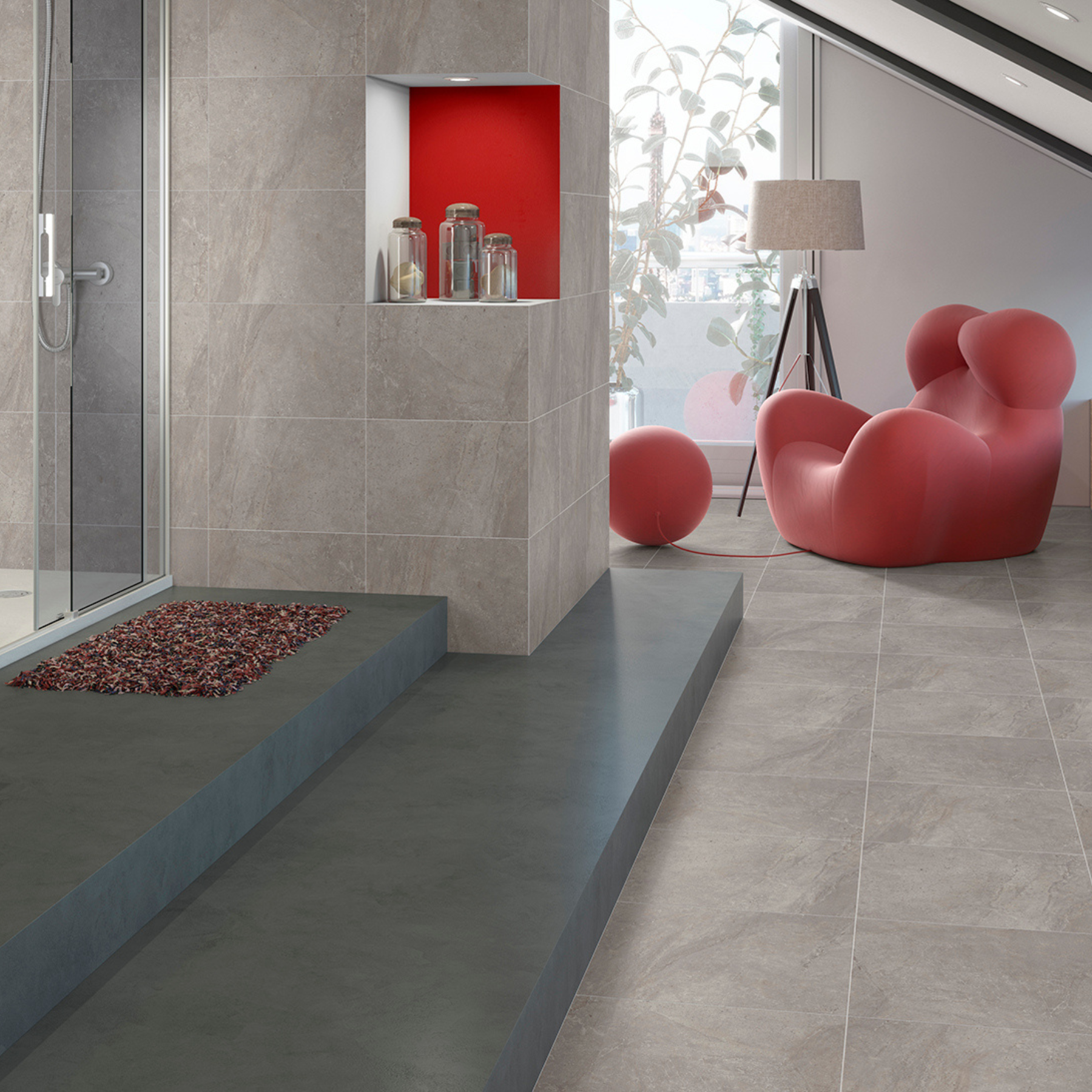 Cordoba Grey Ceramic Matt Wall Tile 31.6x45cm