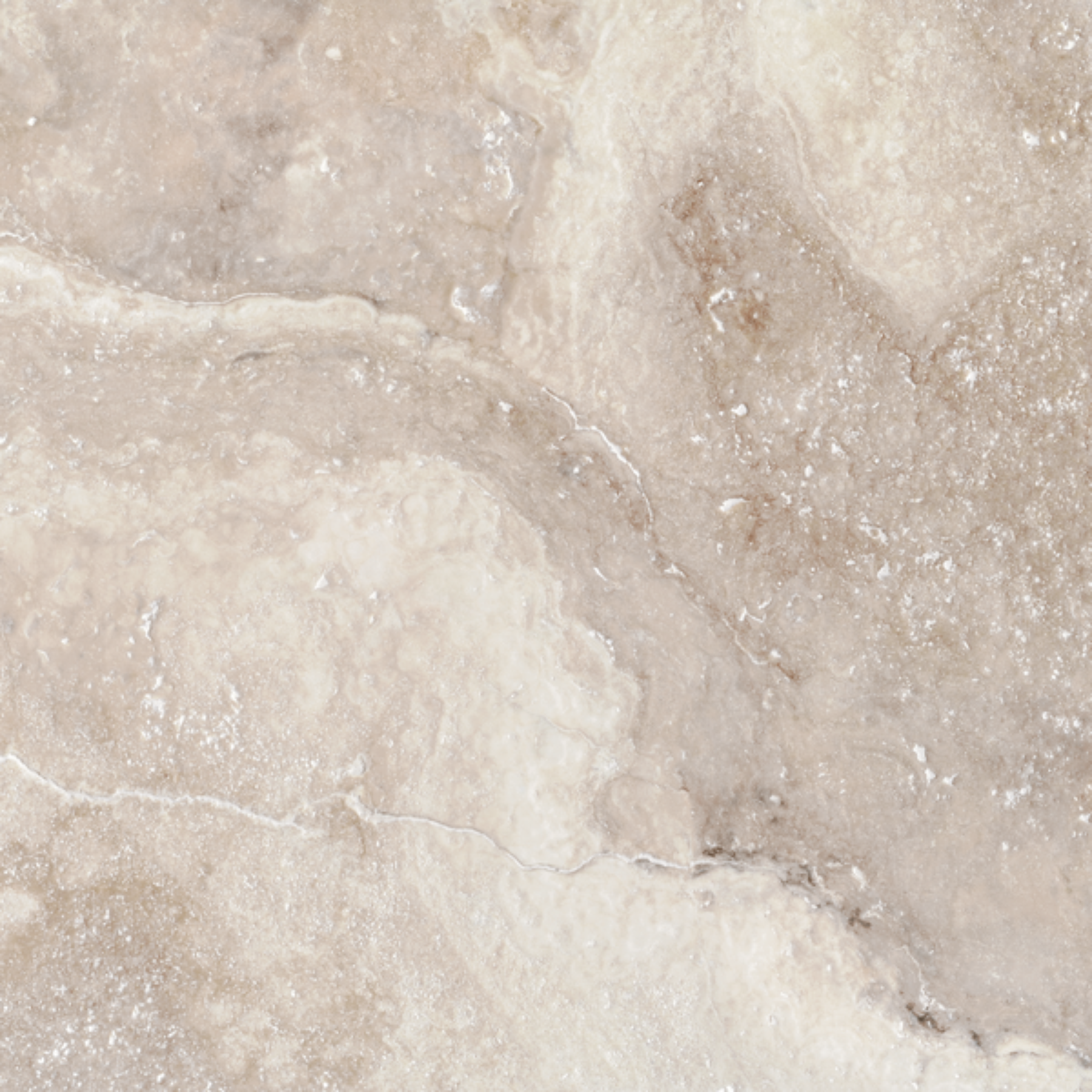 Canino Bianco Porcelain Travertine Effect Tile 59.2x59.2cm