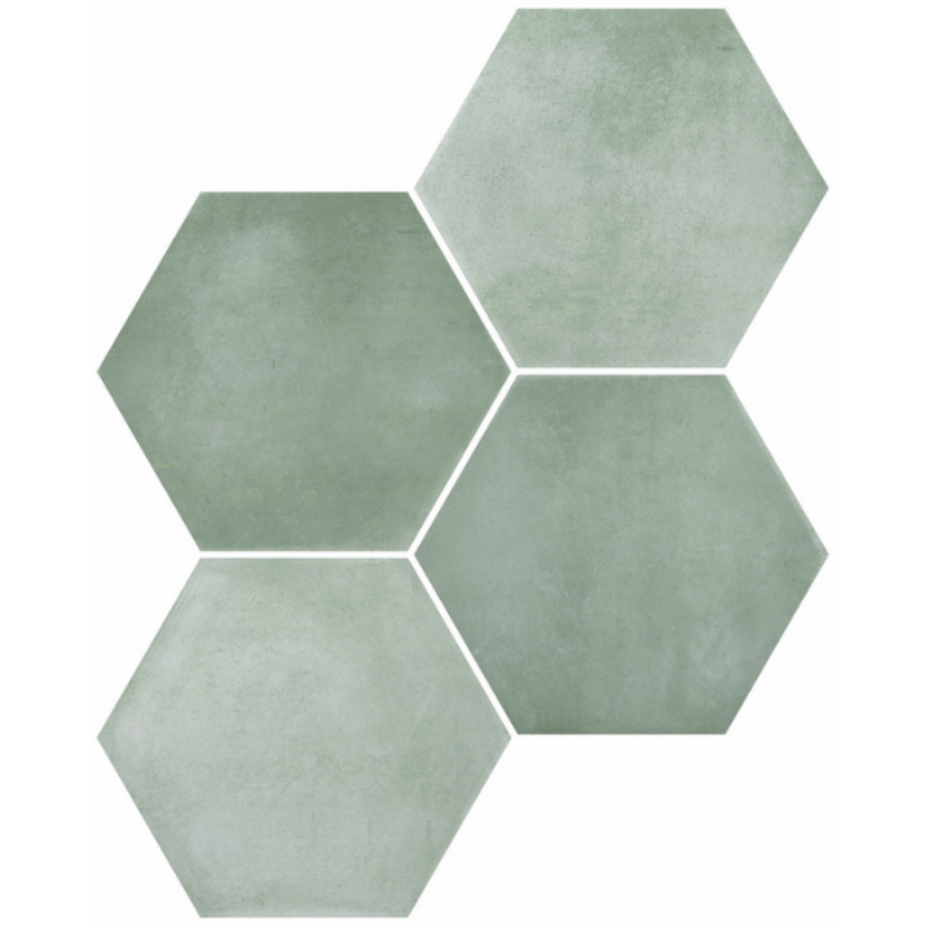 Cremona Aqua Green Hexagonal Porcelain Tile 23x27cm