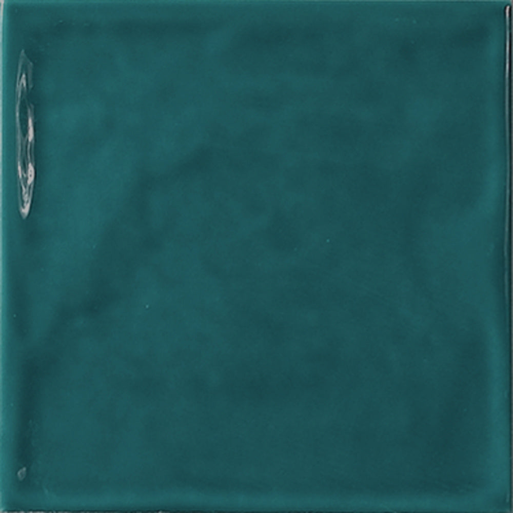 Calleo Bondi Blue Green Ceramic Gloss Wall Tile 15x15cm