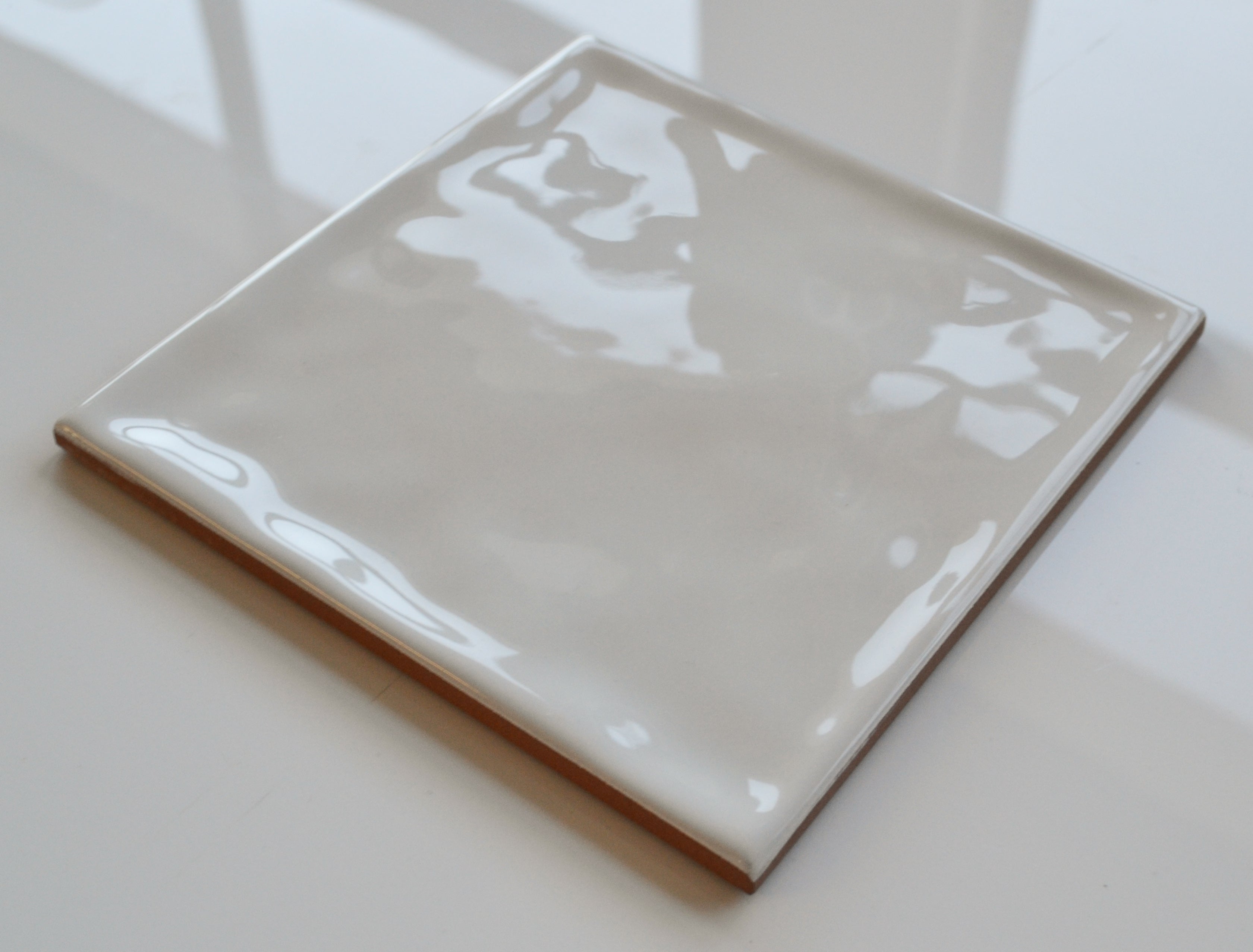 Calleo Neutro Off White Ceramic Gloss Wall Tile 15x15cm