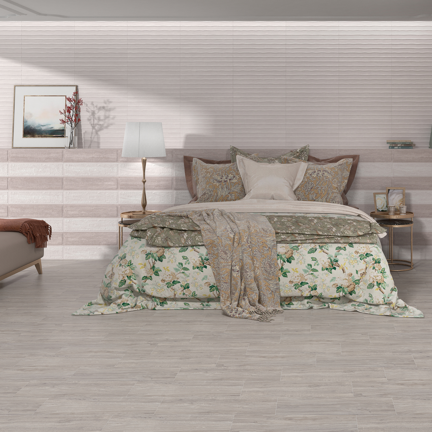 Cortona Block Ceramic Textured Wall Tile 30x60cm