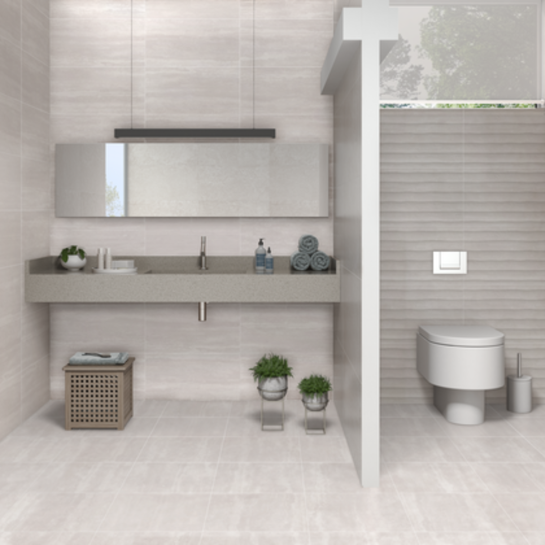 Cortona Ivory Ceramic Textured Wall Tile 30x60cm
