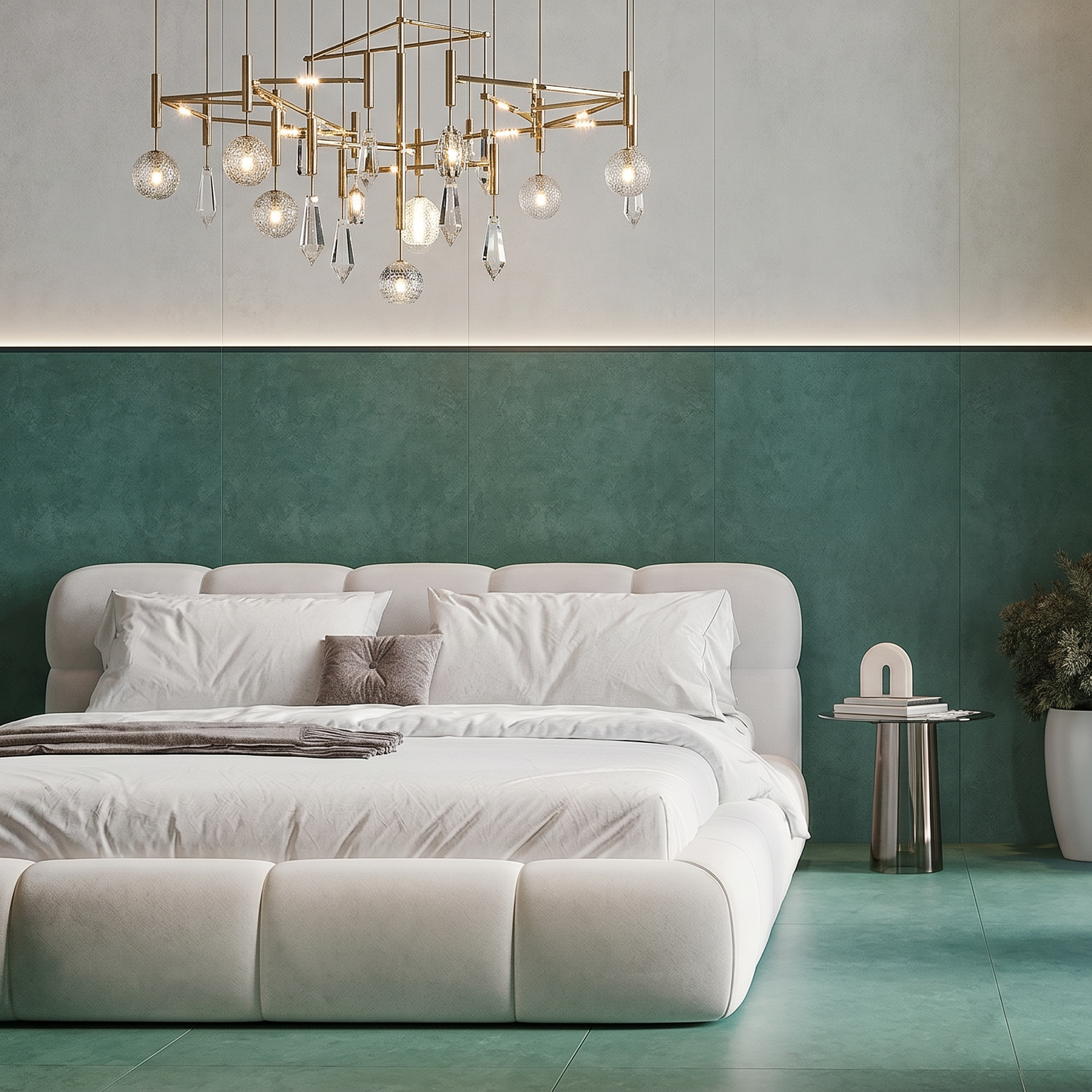 Concept Plain Green Large Format Porcelain Tile 60x120cm