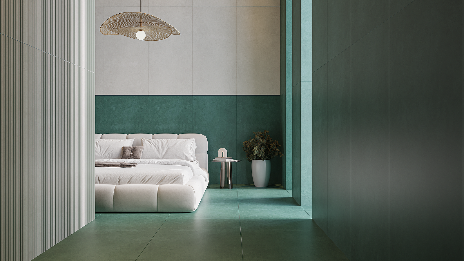 Concept Green Lines Large Formnat Porcelain Tile 60x120cm