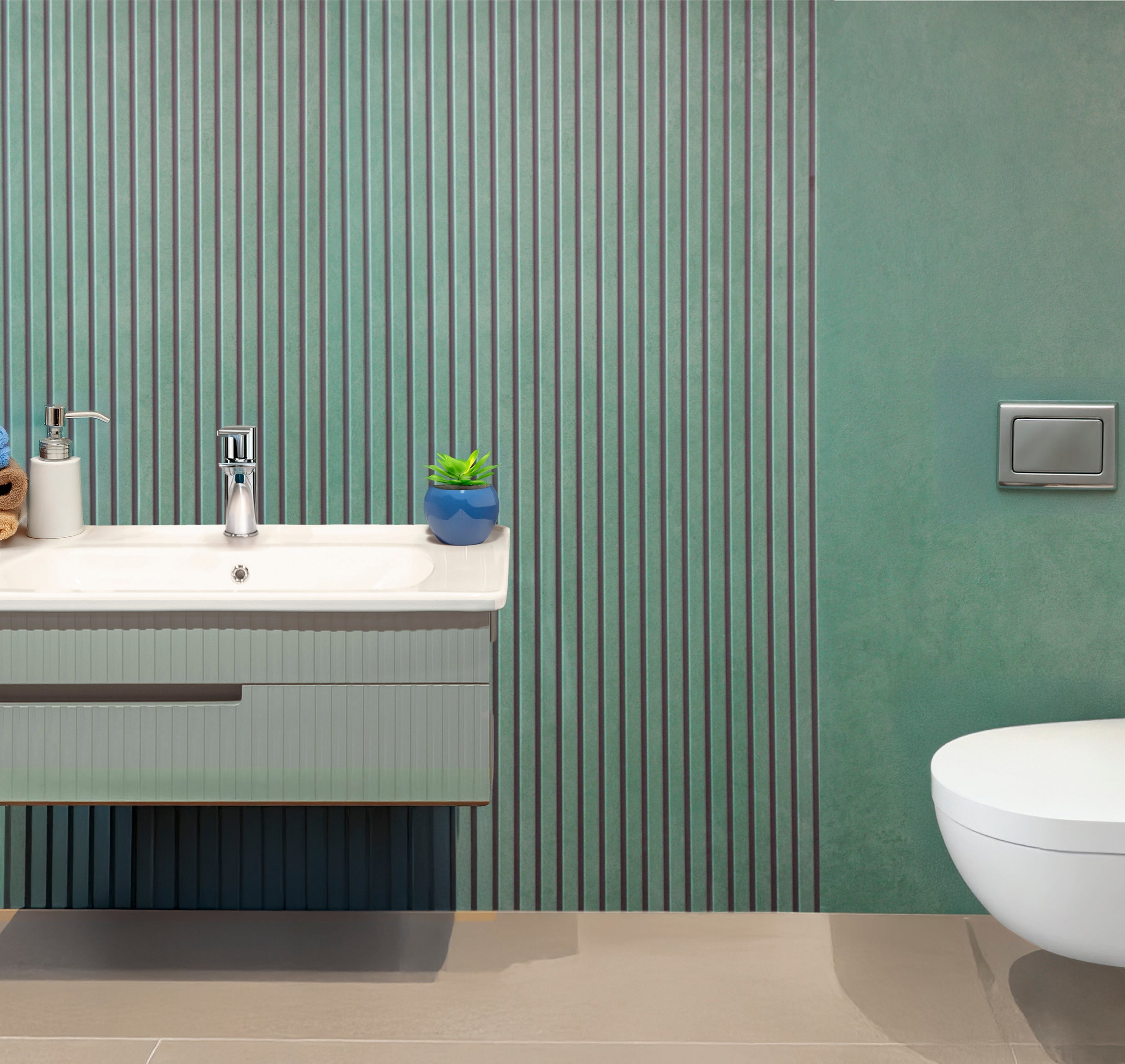 Concept Green Lines Large Formnat Porcelain Tile 60x120cm