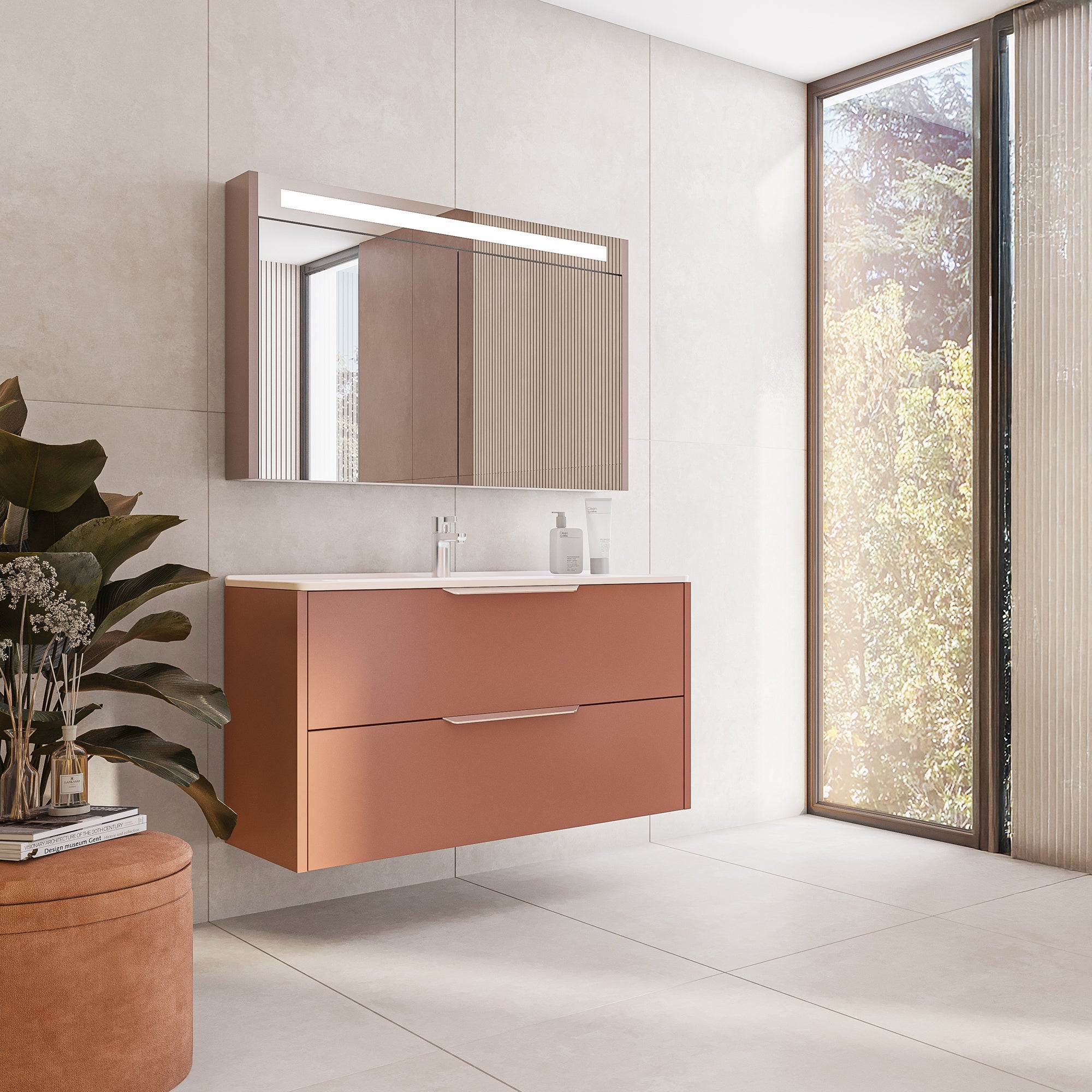 Concept Bone Ivory Large Format Porcelain Matt Tile 60x120cm