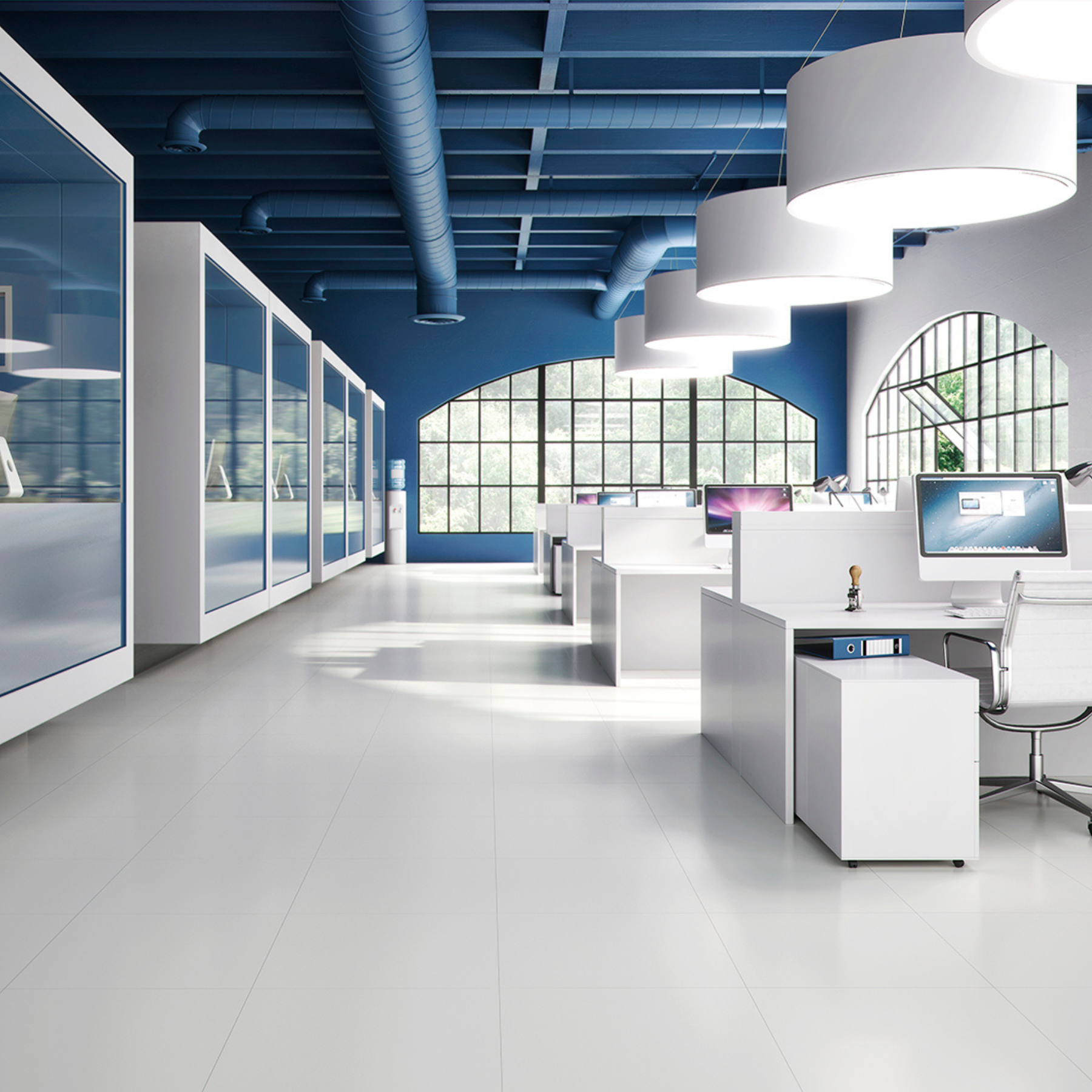 Centralia White High Polished Porcelain Tile 30x60cm