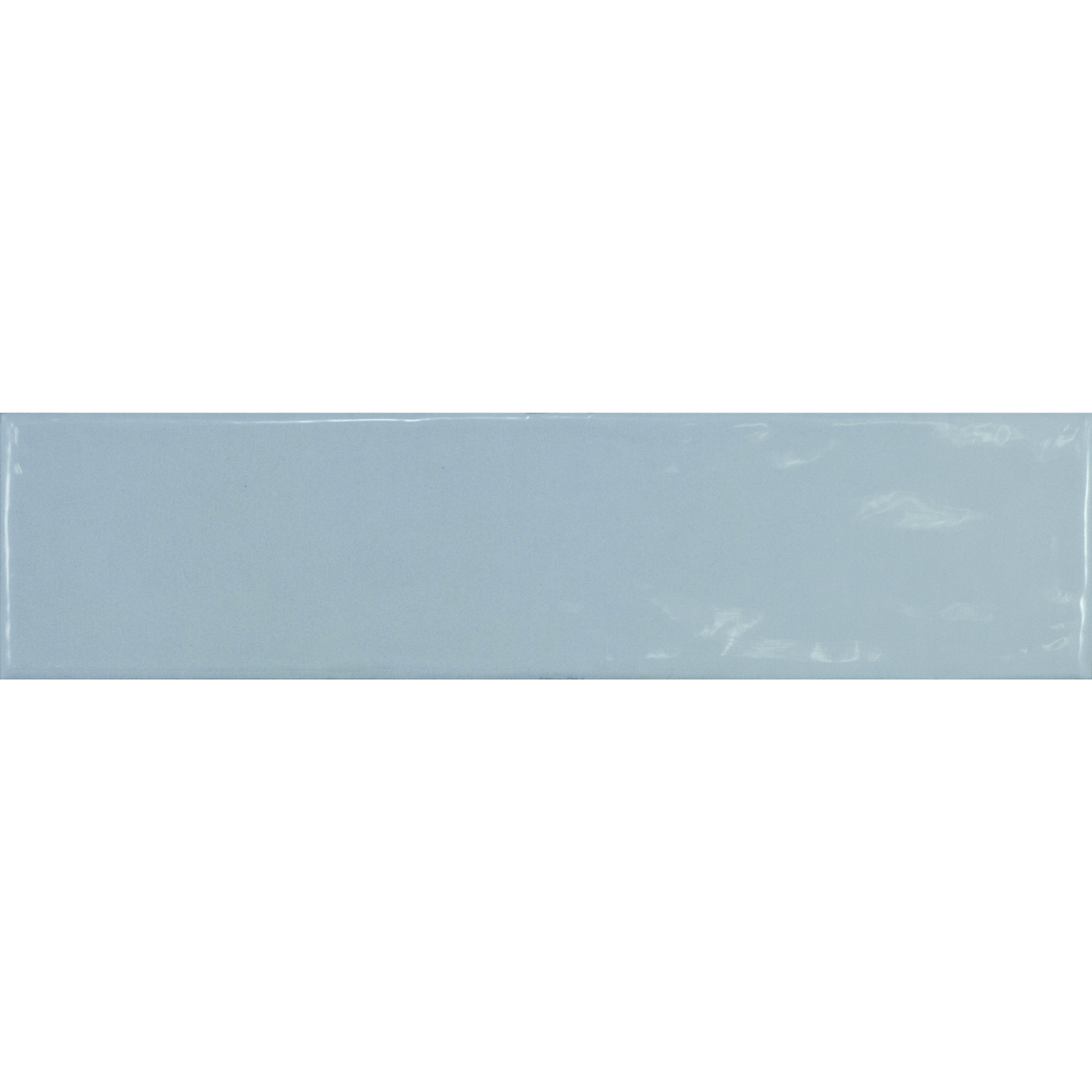 Corato Blue Ash Pastel Ceramic Gloss Brick Tile 7.5x30cm