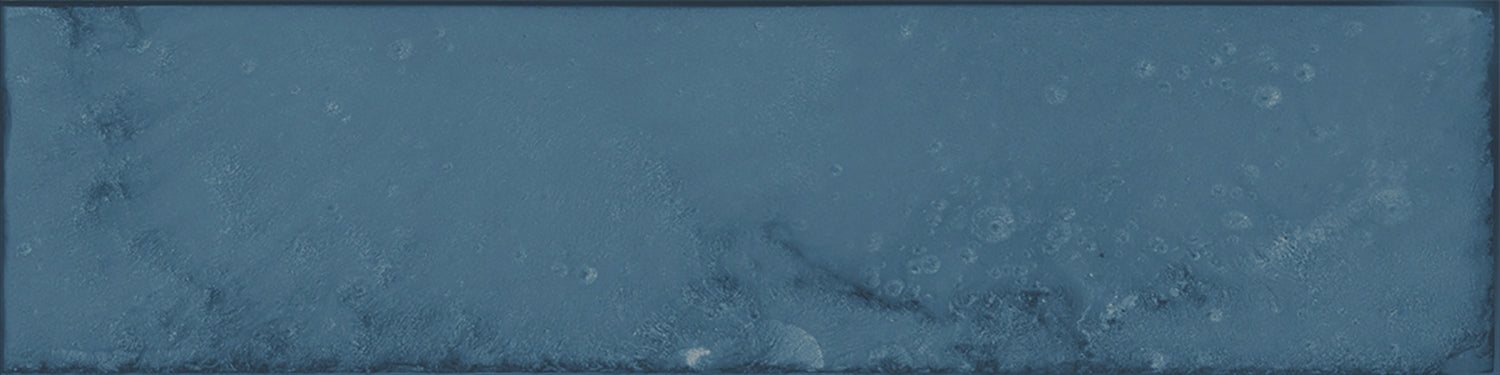 Daloa Marine Blue Ceramic Gloss Brick Wall Tile 7.5x30cm