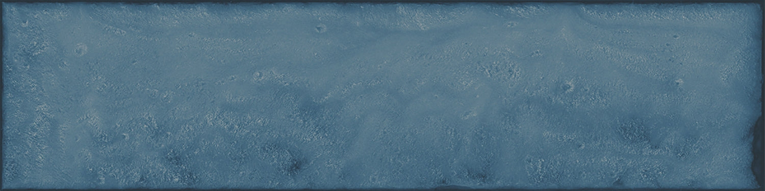 Daloa Marine Blue Ceramic Gloss Brick Wall Tile 7.5x30cm